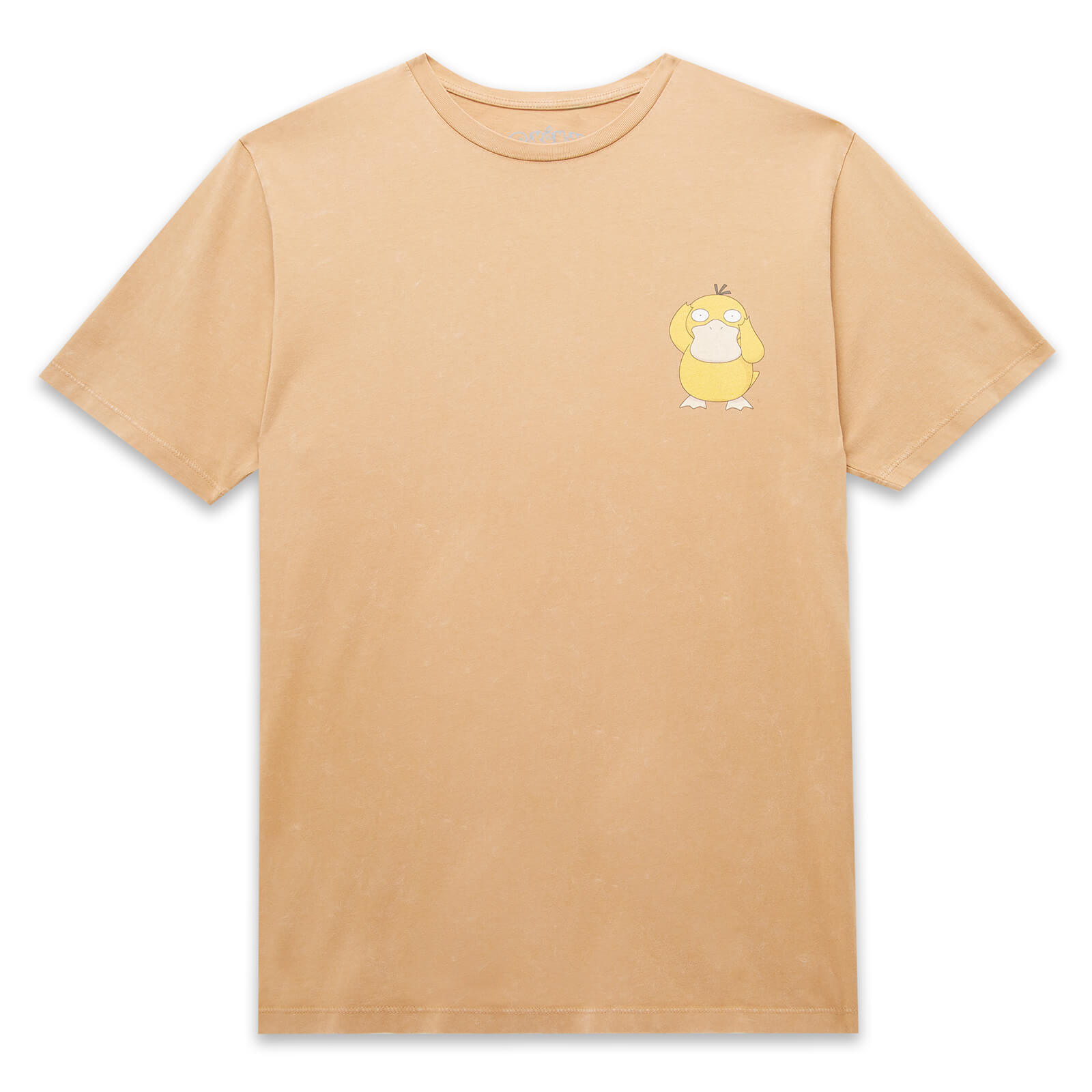 Pokemon Psyduck Unisex T-Shirt - Tan Acid Wash - XS - Tan Acid Wash