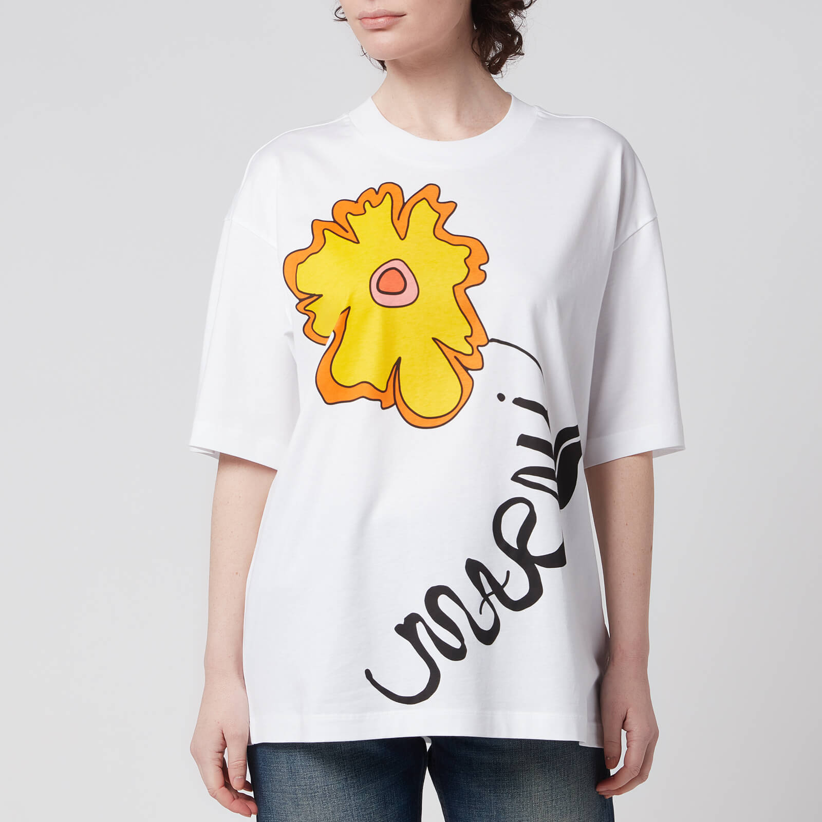 Marni Women's Flower Logo T-Shirt - White - IT38/UK6