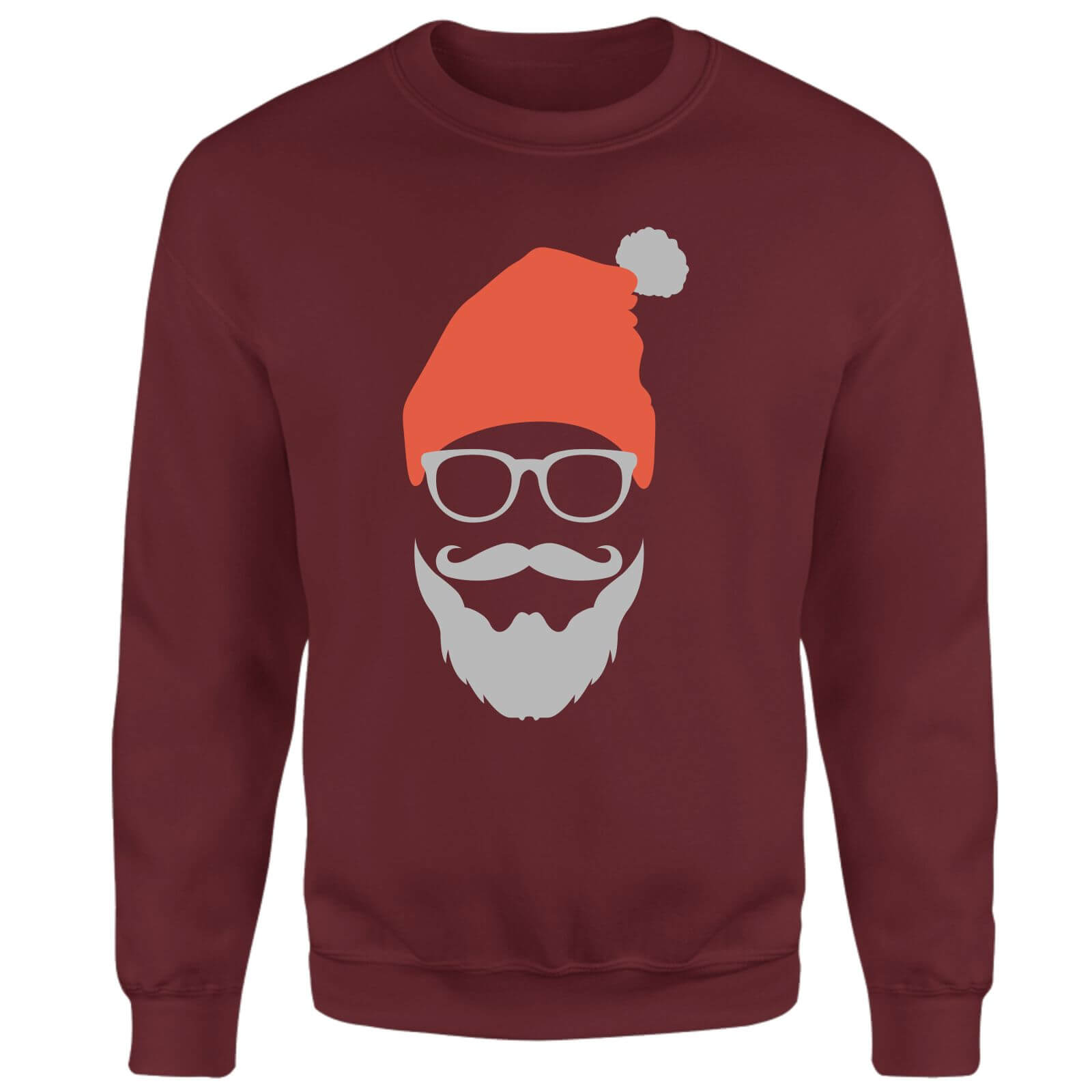 Trendy Santa Unisex Sweatshirt - Burgundy - S - Burgundy