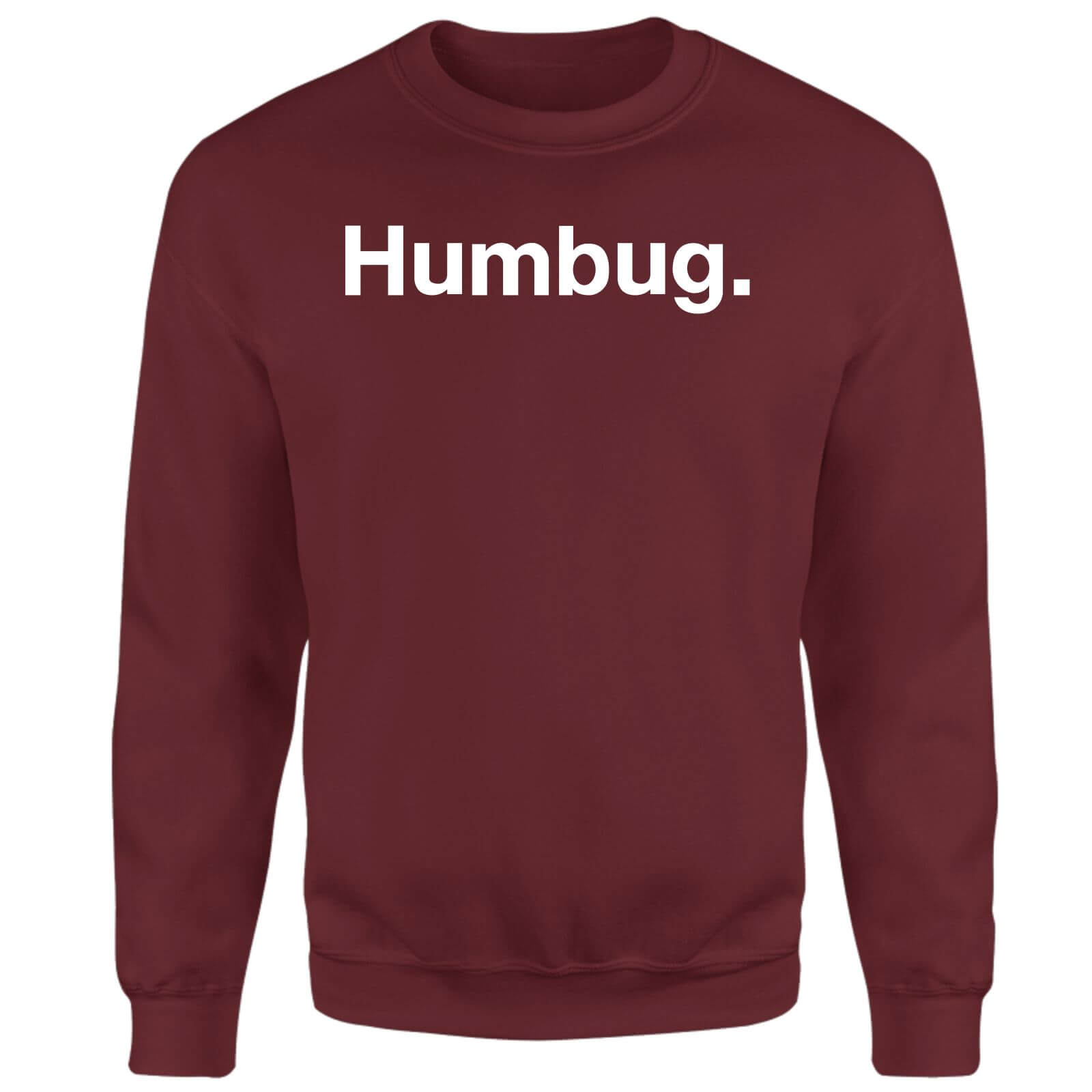 Xmas Humbug Unisex Sweatshirt - Burgundy - S - Burgundy