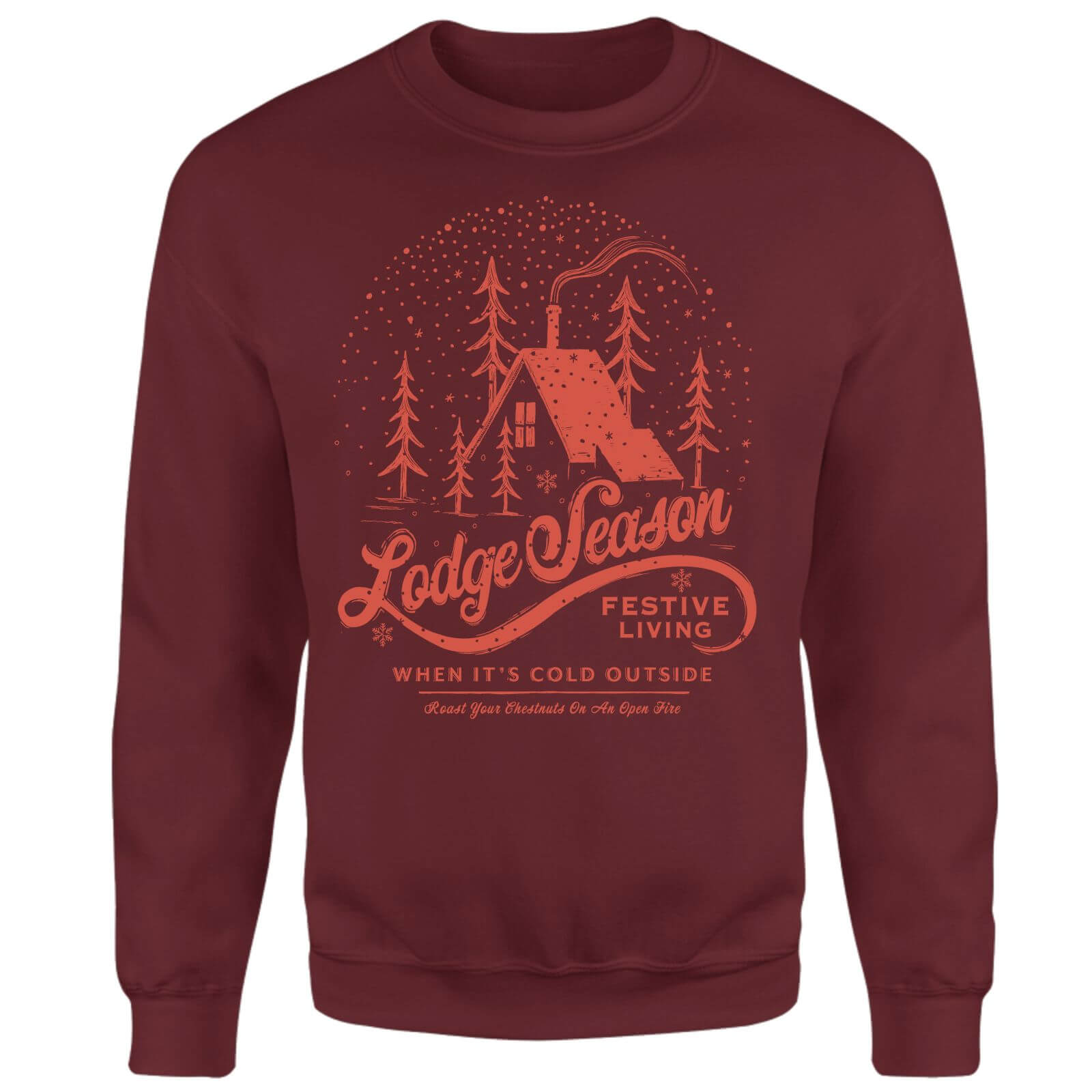 It's Cold Outside Unisex Sweatshirt - Burgundy - S - Burgundy