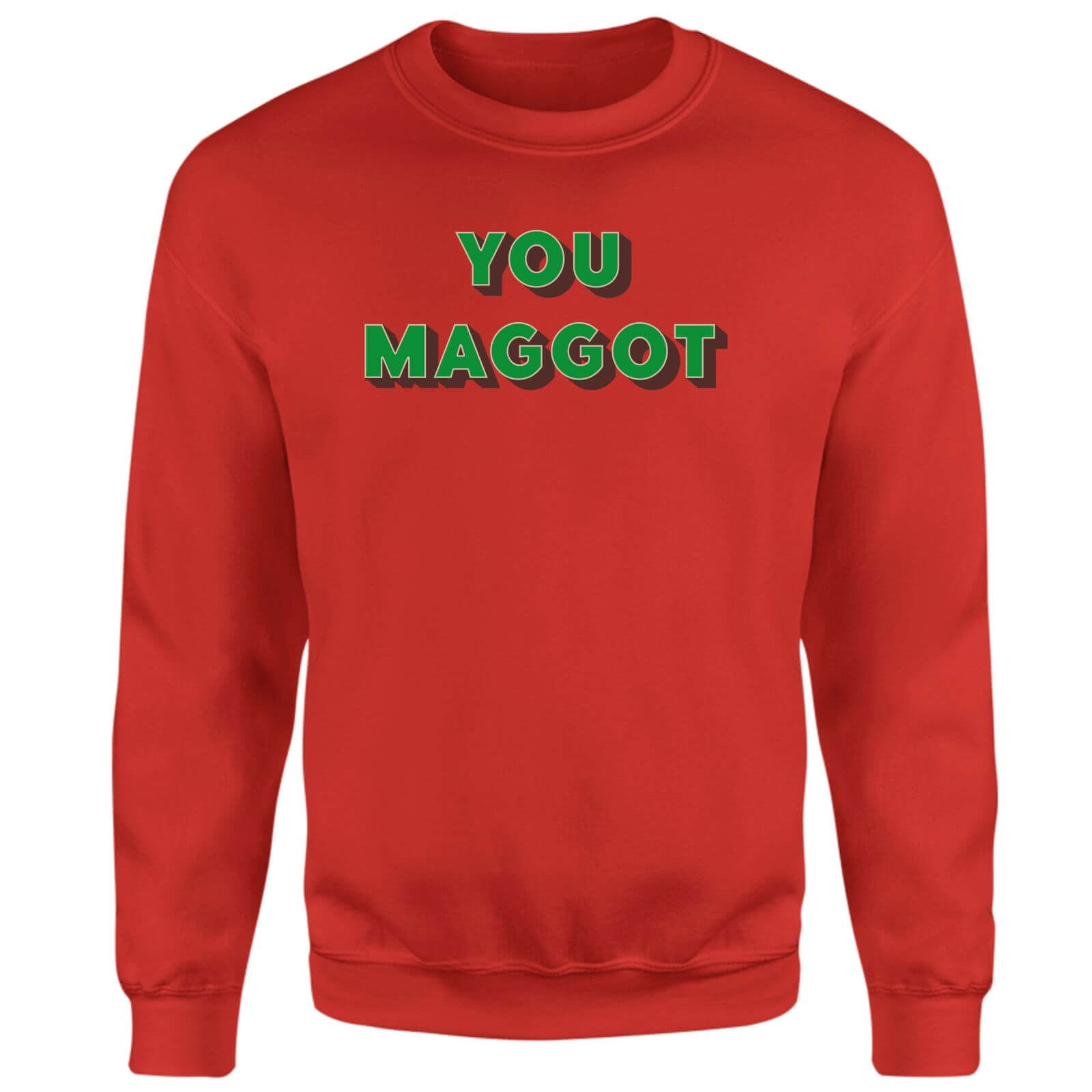 You Maggot Unisex Sweatshirt - Red - M - Red