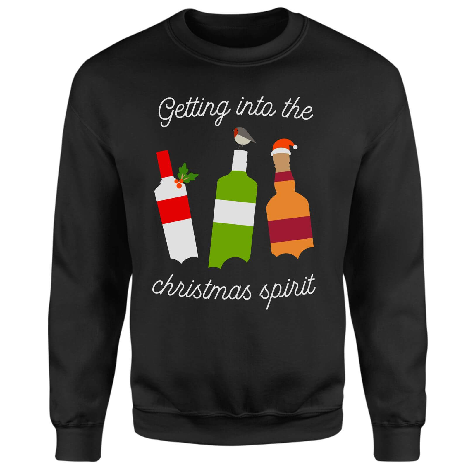 

Christmas Night Spirits Unisex Sweatshirt - Black - 4XL - Noir