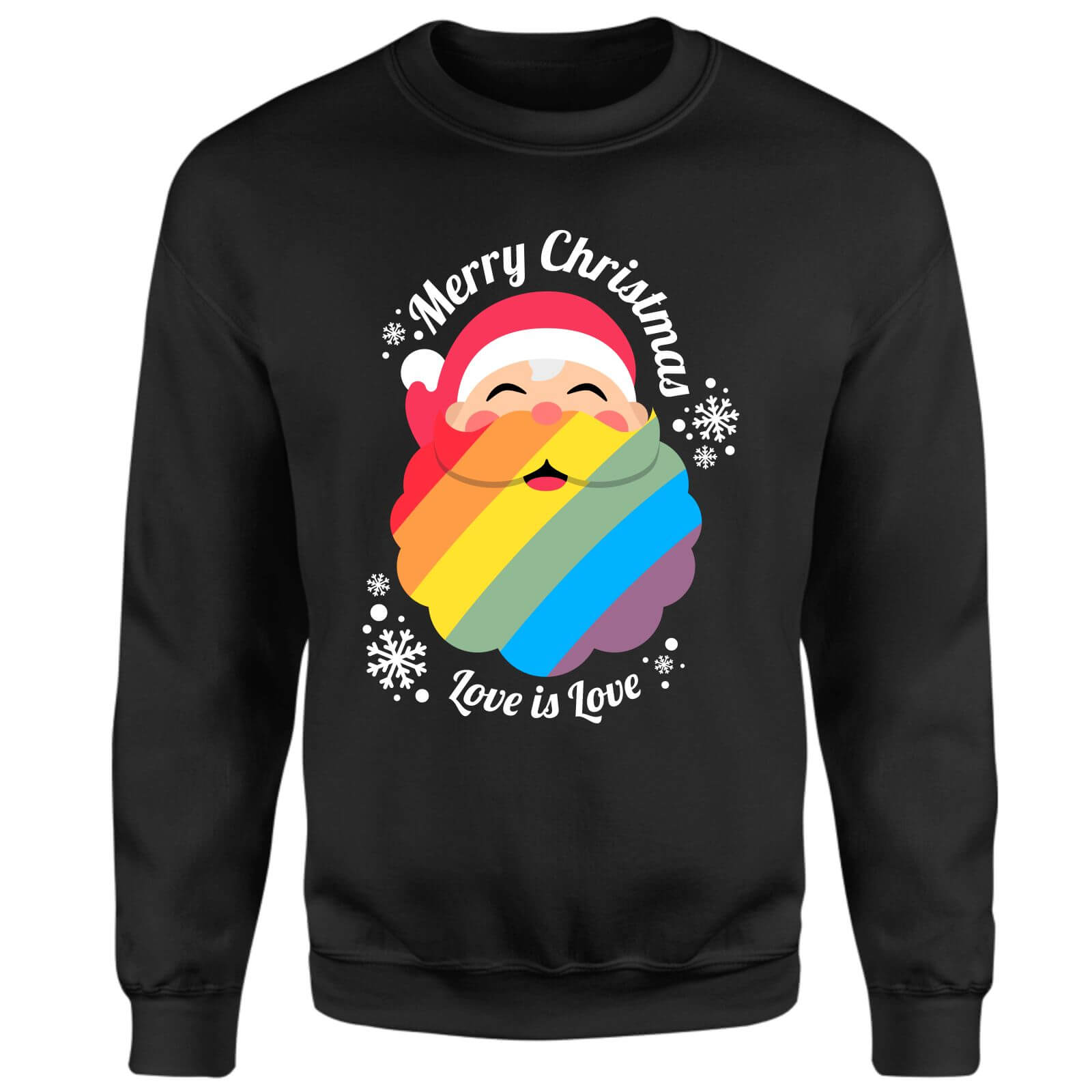 

Santa Loves LGBTQ+ Unisex Sweatshirt - Black - 3XL - Noir
