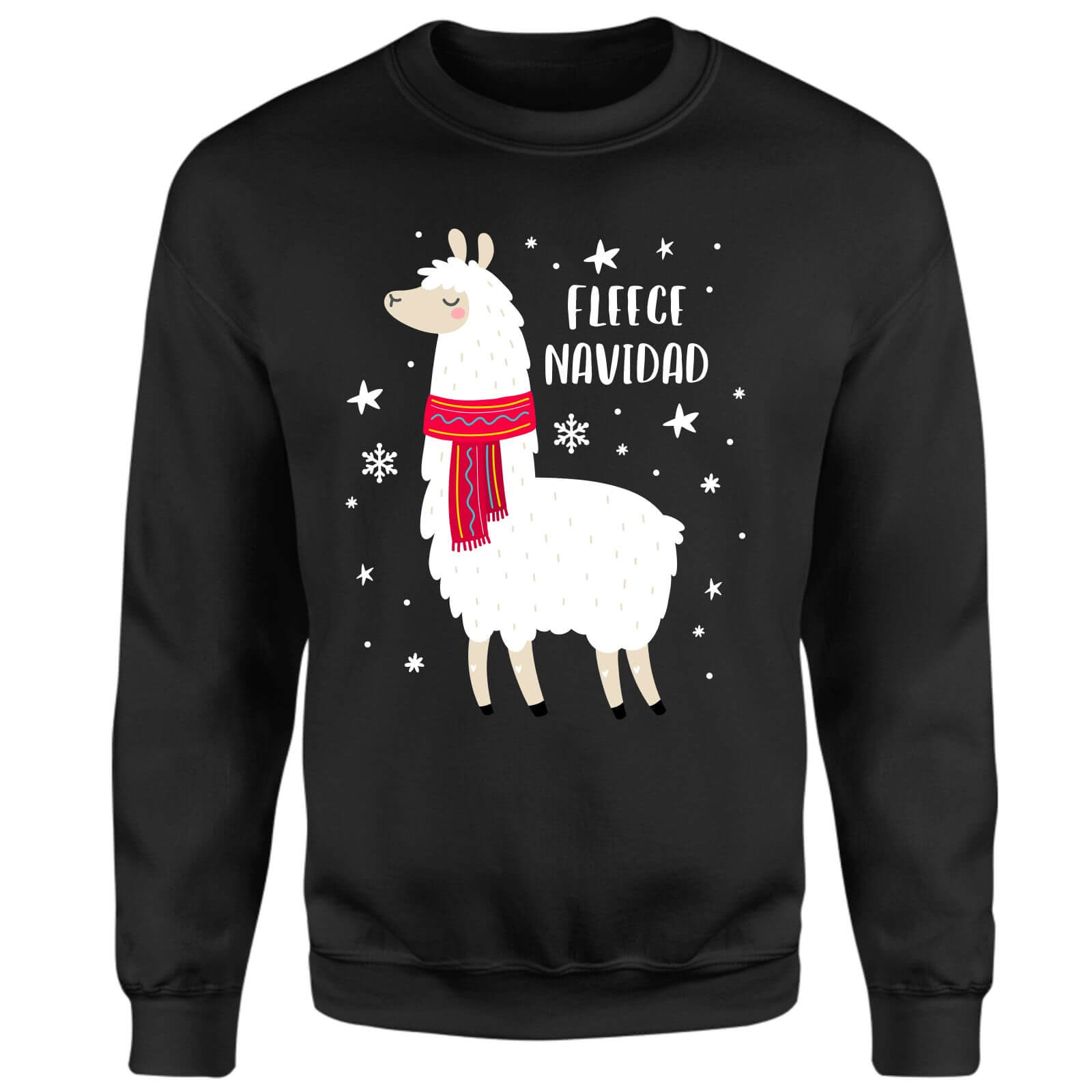 Llama Carrol Unisex Sweatshirt - Black - 3XL - Noir