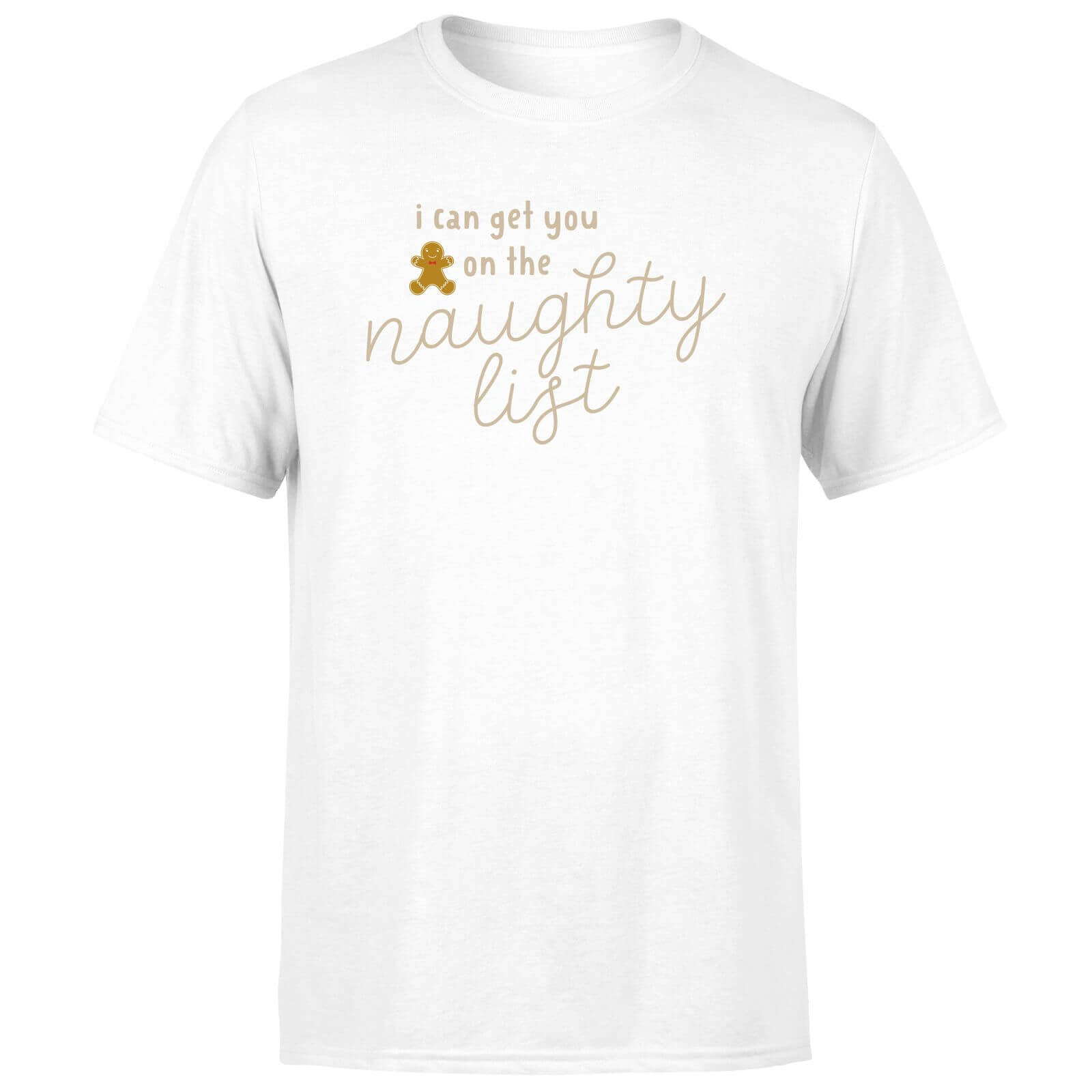 I Can Get You On The Naughty List Men's T-Shirt - White - M - White