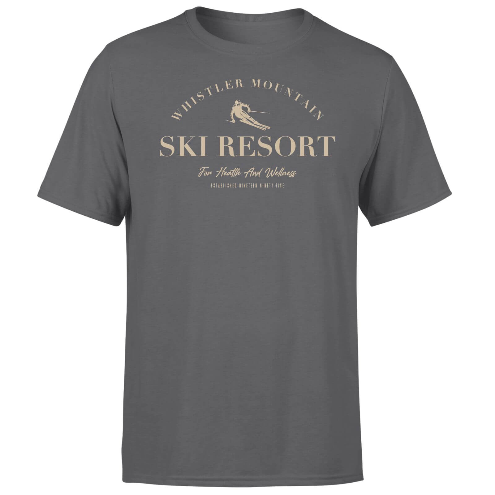 Ski Resort Men's T-Shirt - Charcoal - XS - Charcoal