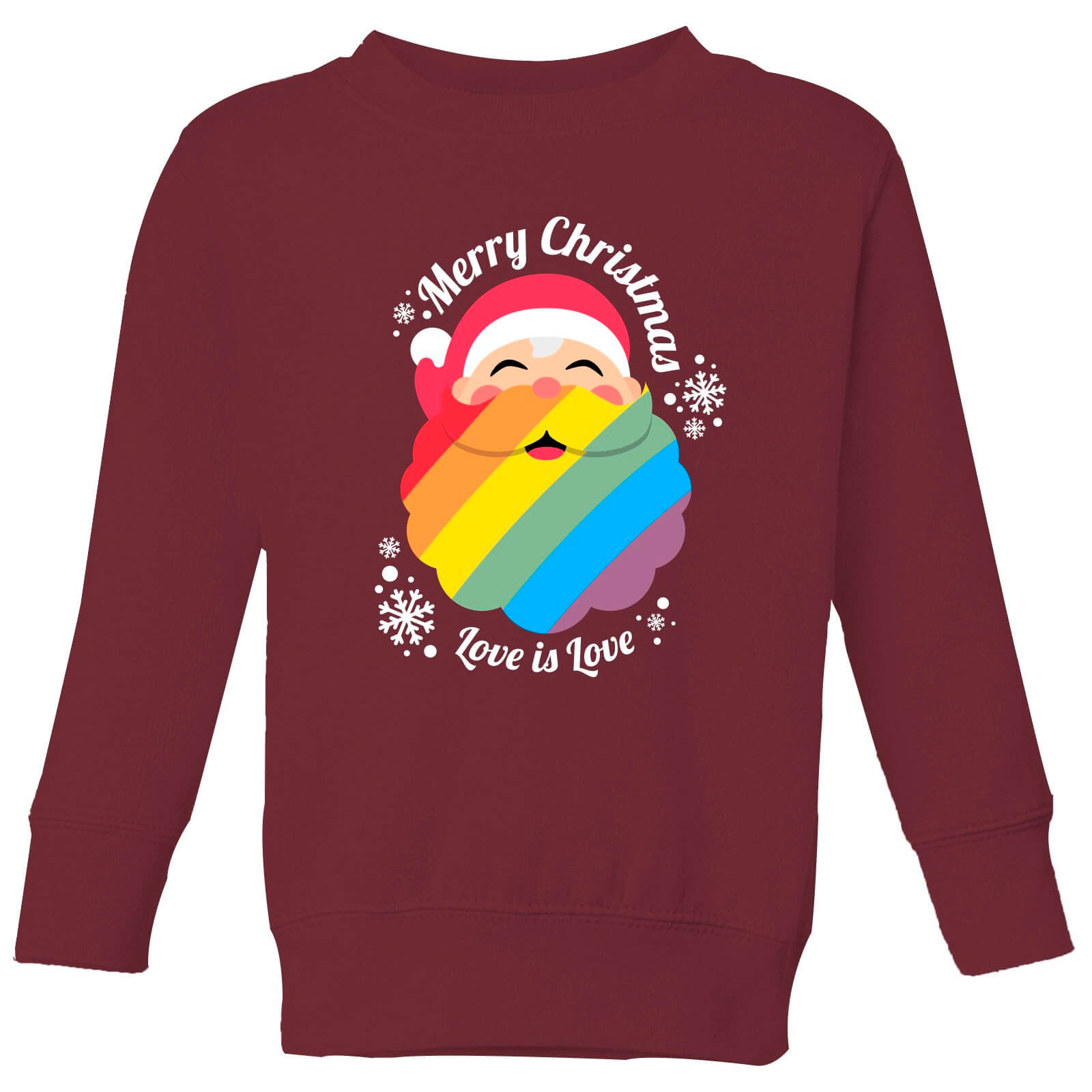 LGBTQ+ Santa Kids' Sweatshirt - Burgundy - 3-4 Years - Burgundy