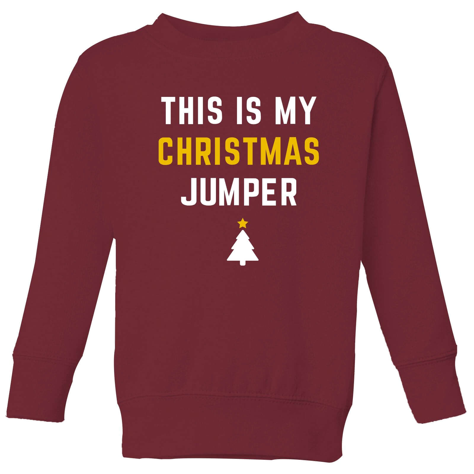 My Christmas Jumper Kids' Sweatshirt - Burgundy - 3-4 Years - Burgundy