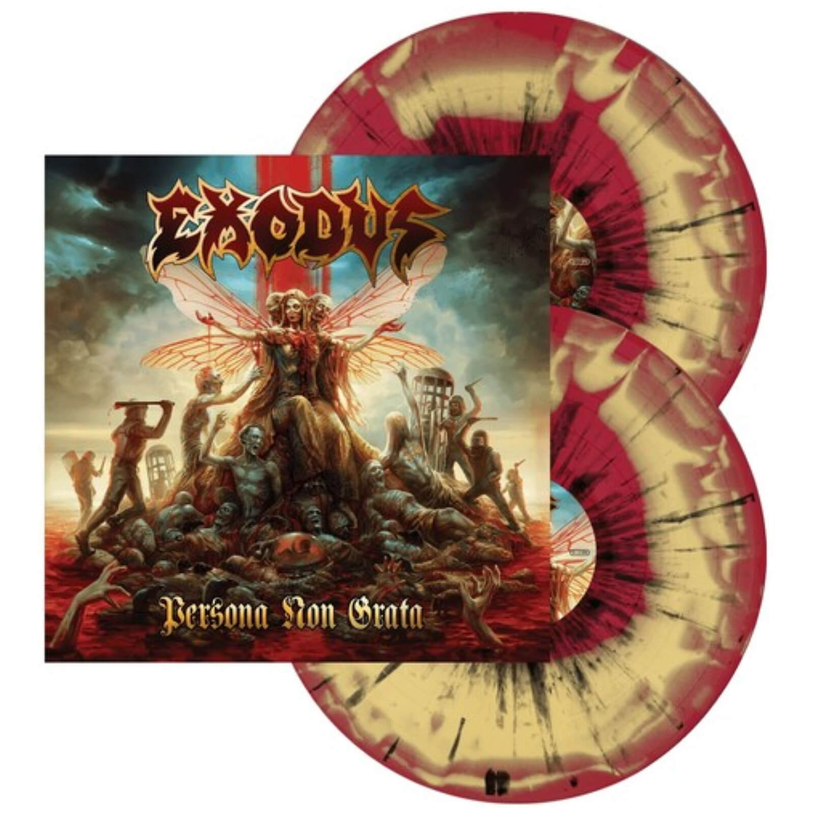 Exodus - Persona Non Grata 2xLP (Red & Mustard w/ Black Splatter)