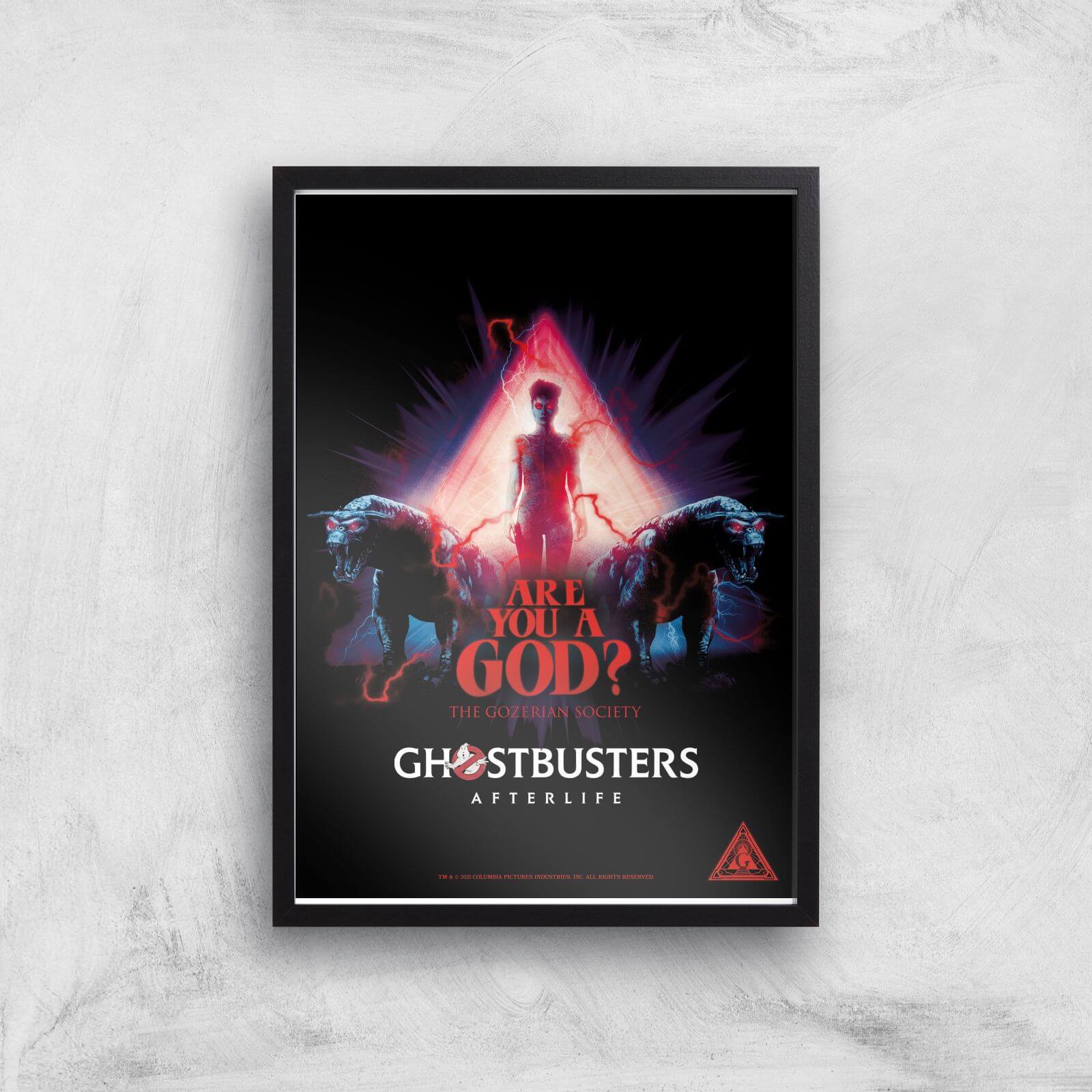 

Ghostbusters Are You A God Giclee Art Print - A3 - Black Frame