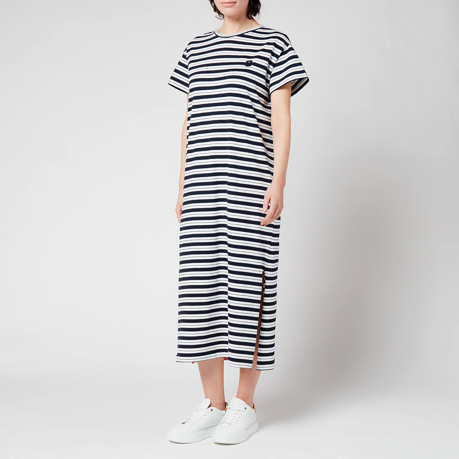 Être Cécile Women's C Badge Short Sleeve Maxi Dress - Mix Stripe Breton - XS