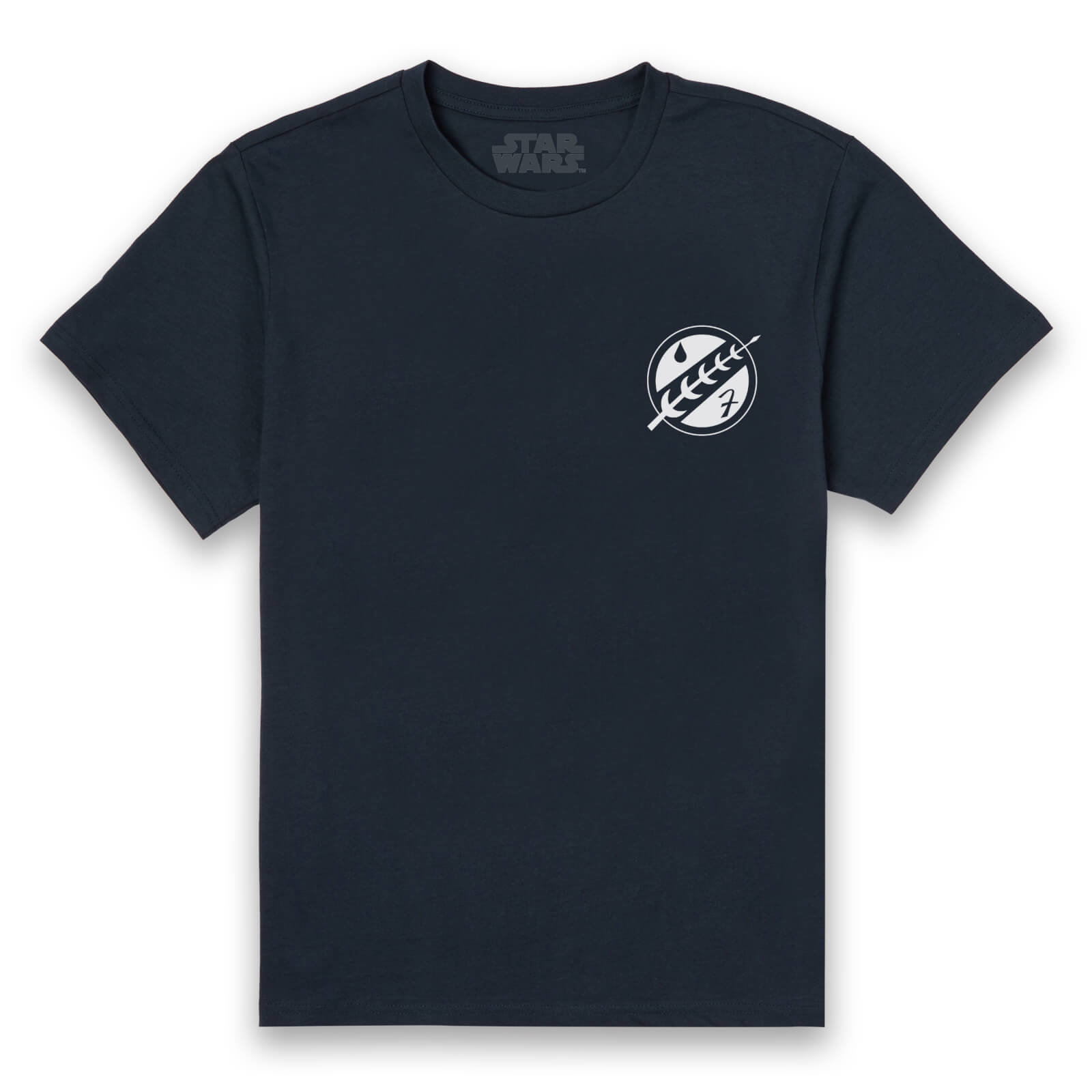 Star Wars Mandalorian Crest Unisex T-Shirt - Navy - S - Navy blauw