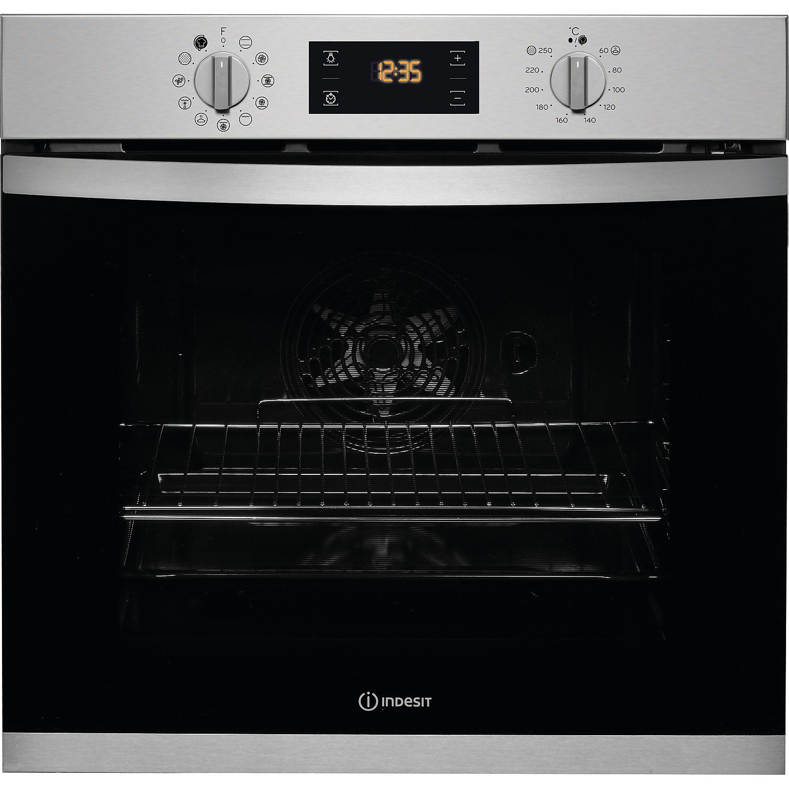 Indesit IFW3841PIXUK Built In Electric Single Oven - Stainless Steel