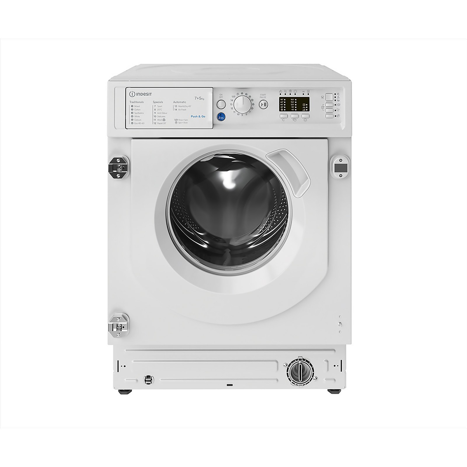 Indesit BIWDIL75125UKN Integrated 7Kg / 5Kg Washer Dryer with 1200 rpm - White