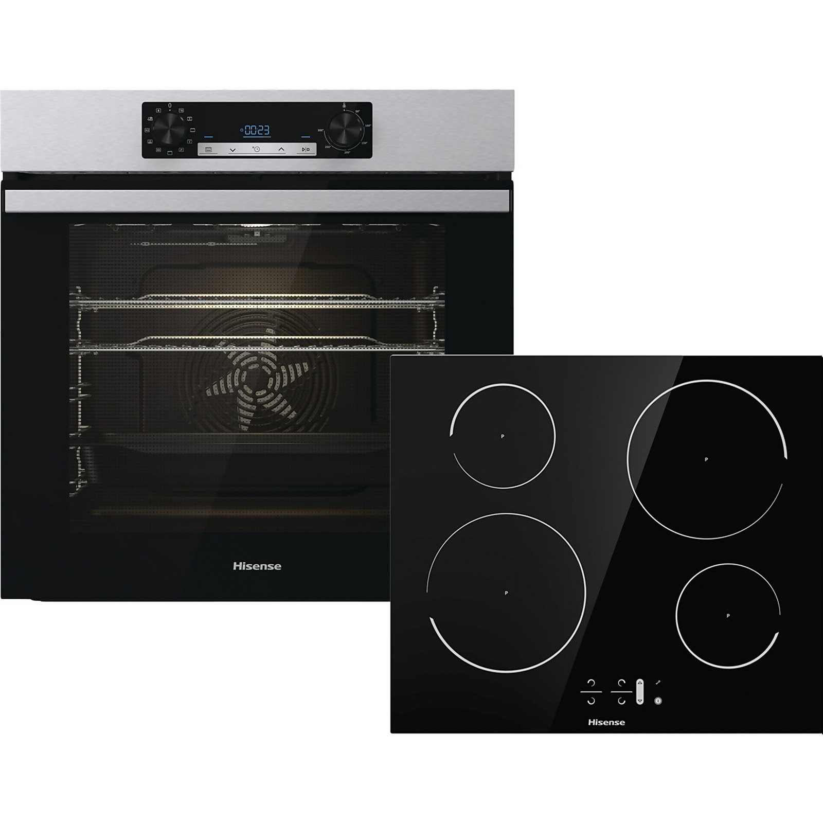 Photo of Hisense Bi6062ixuk Built In Electric Single Oven And Induction Hob Pack - Stainless Steel