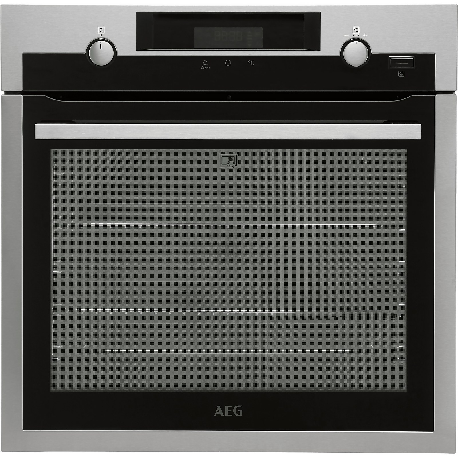 Photo of Aeg Bps556020m Built In Electric Single Oven - Stainless Steel / Black