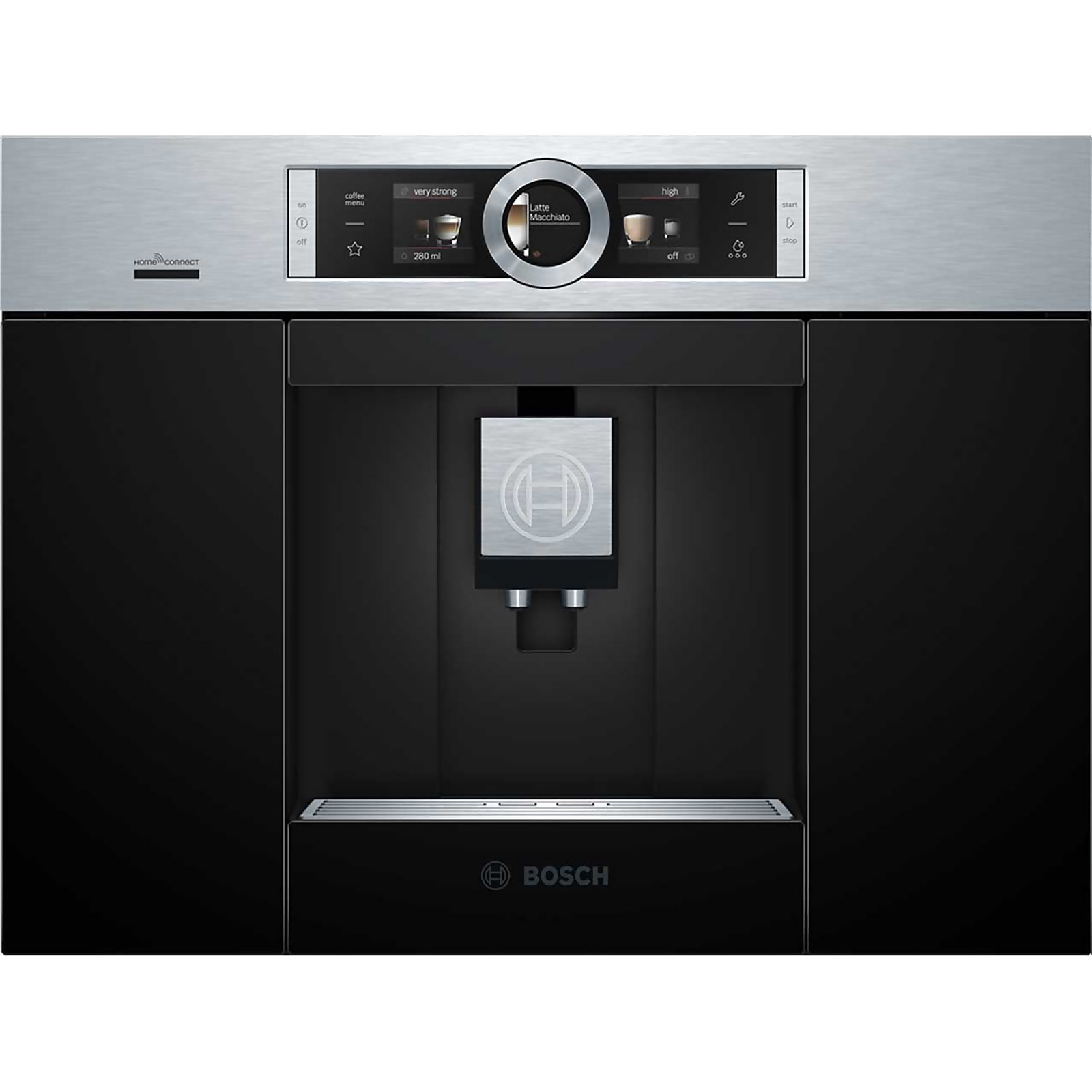 Bosch CTL636ES6 Wifi Connected Built In Bean to Cup Coffee Machine - Stainless Steel