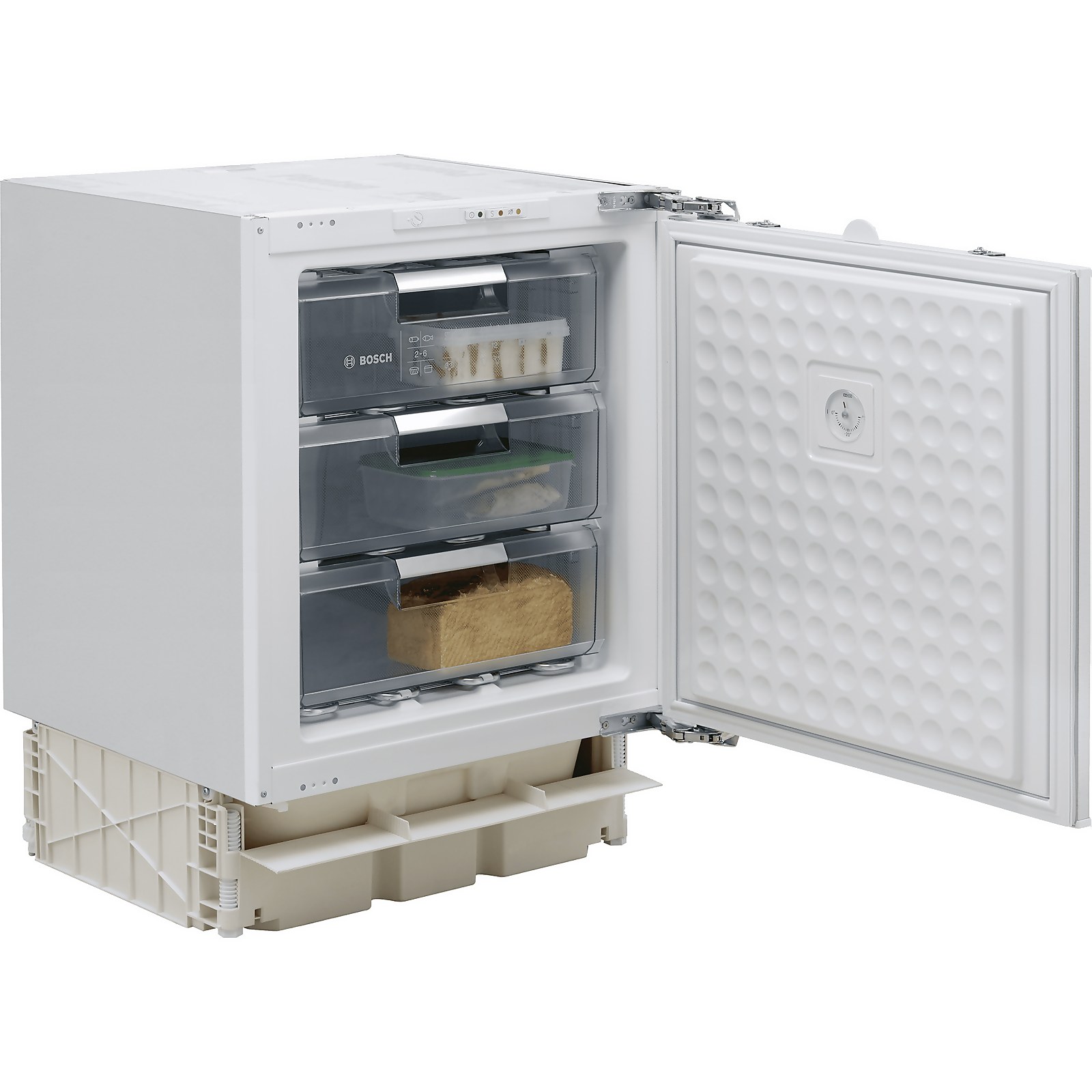 Bosch Serie 6 GUD15AFF0G Integrated Under Counter Freezer with Fixed Door Fixing Kit