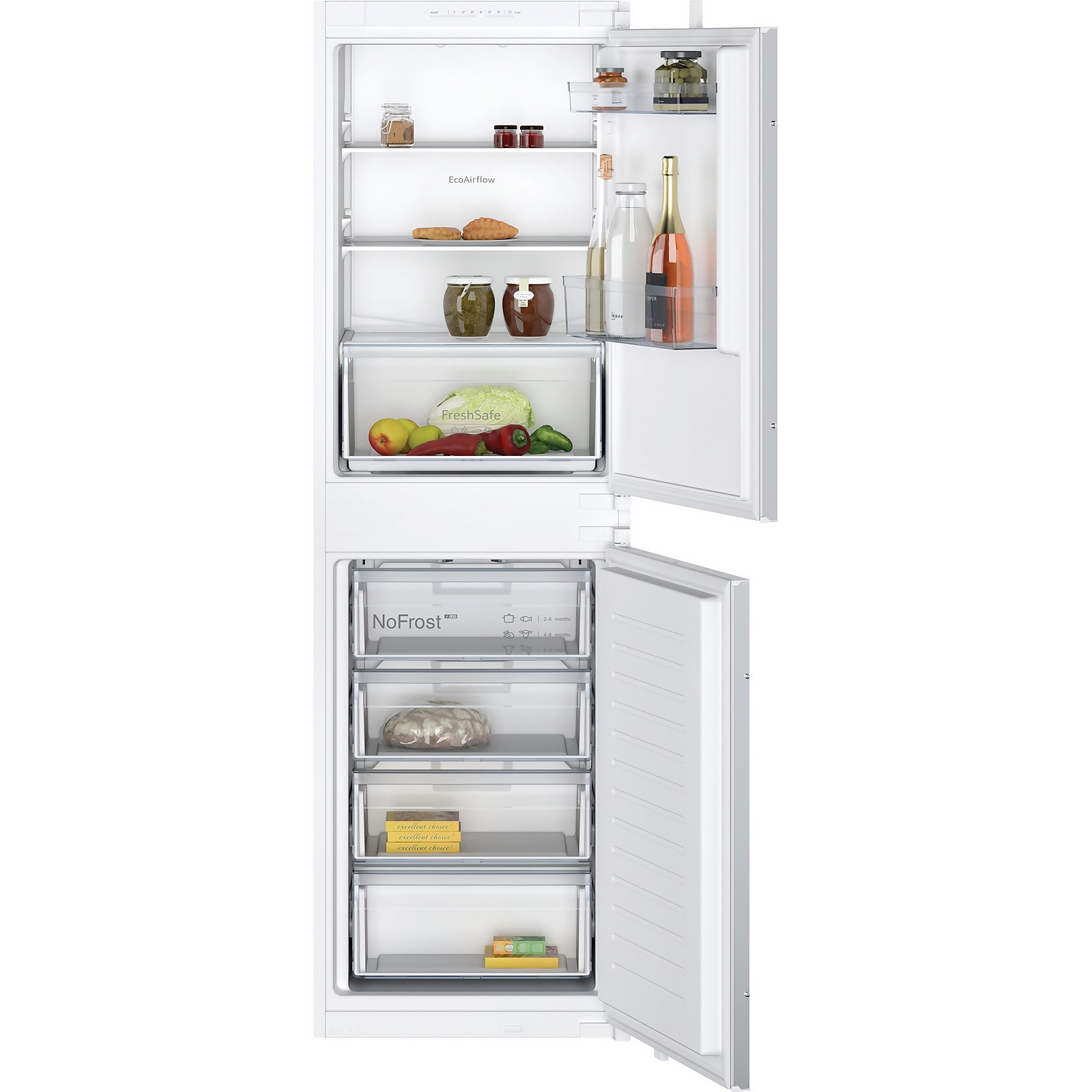 Photo of Neff N30 Ki7851sf0g Integrated 50/50 Fridge Freezer With Slided-mounted Kit - White