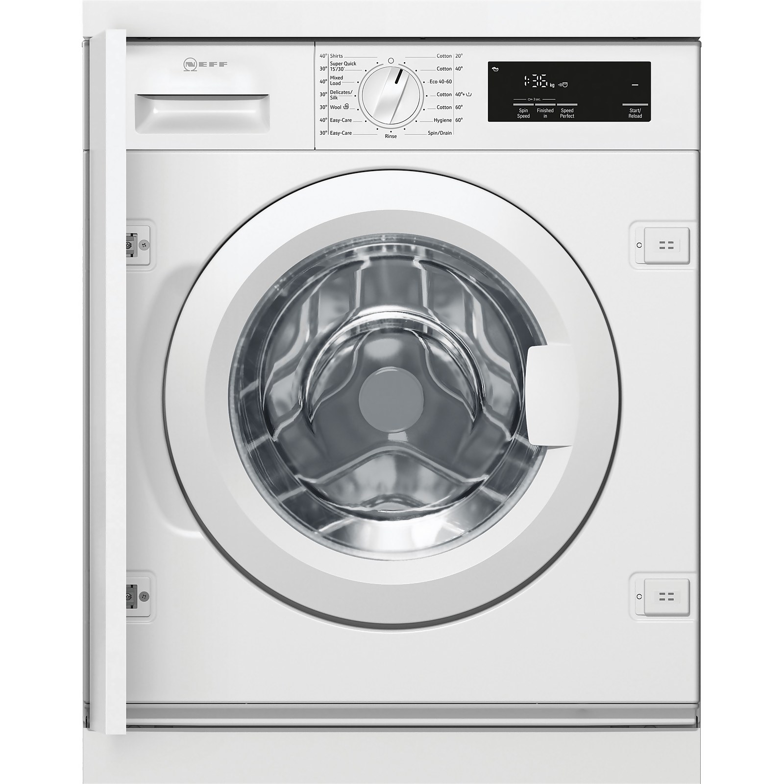 NEFF W543BX1GB Integrated 8Kg Washing Machine with 1400 rpm - White