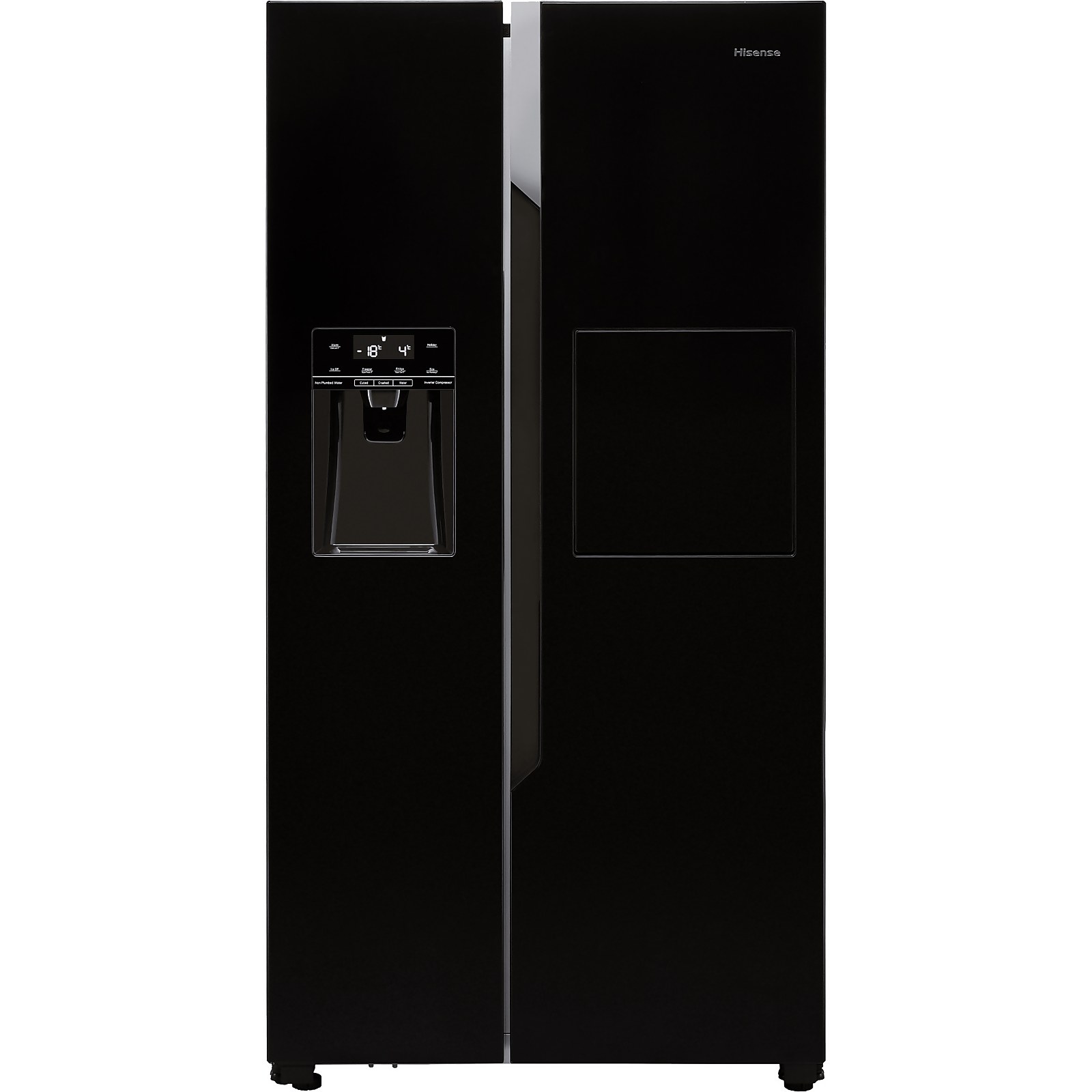 Hisense RS694N4BBF American Fridge Freezer - Black