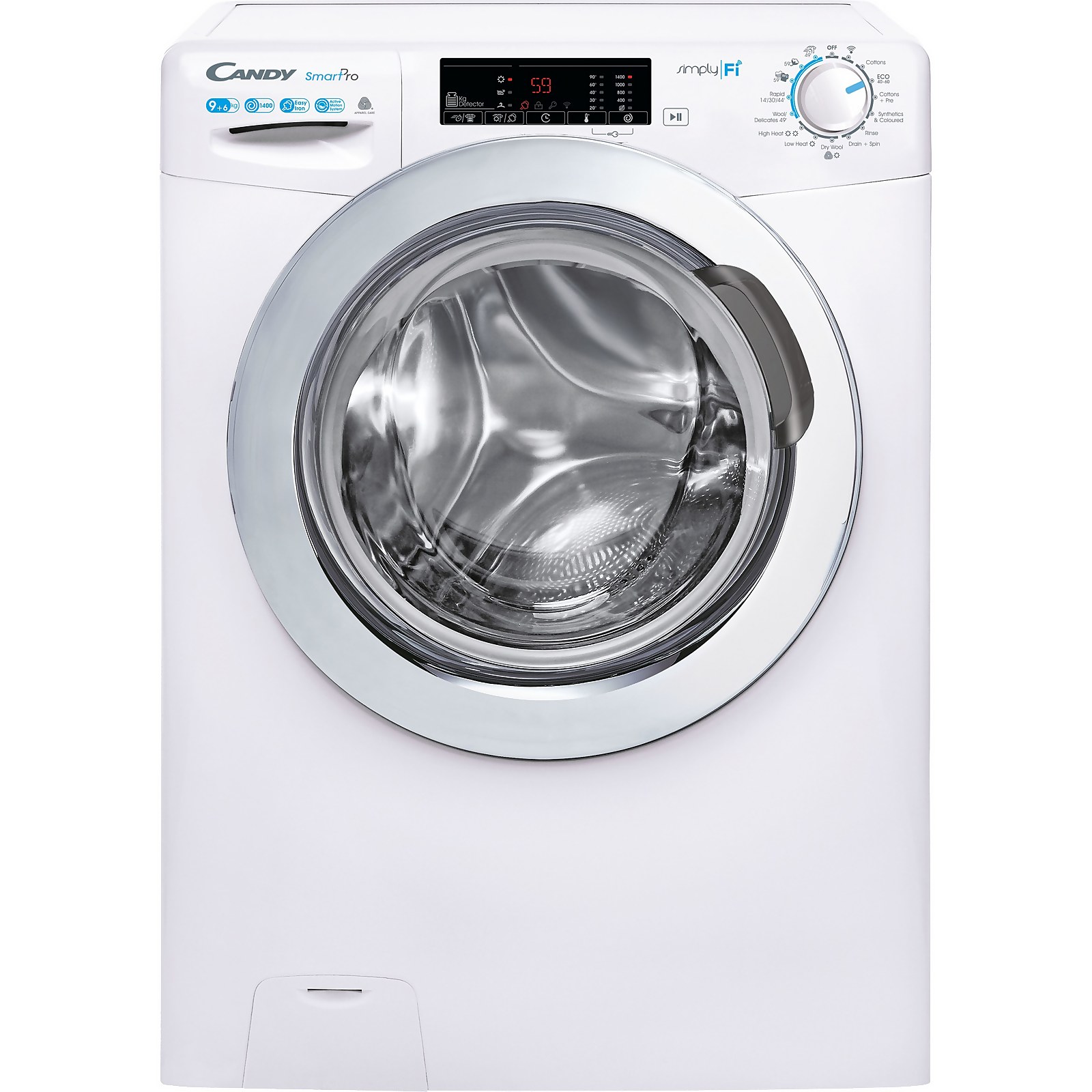 Candy Smart Pro CSOW4963TWCE Wifi Connected 9Kg / 6Kg Washer Dryer with 1400 rpm - White