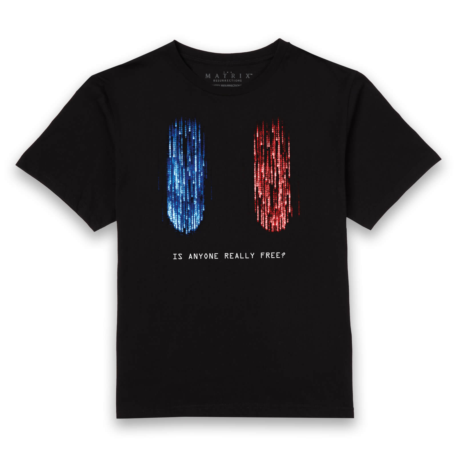 Matrix Red Pill Blue Pill Unisex T-Shirt - Black - S - Nero