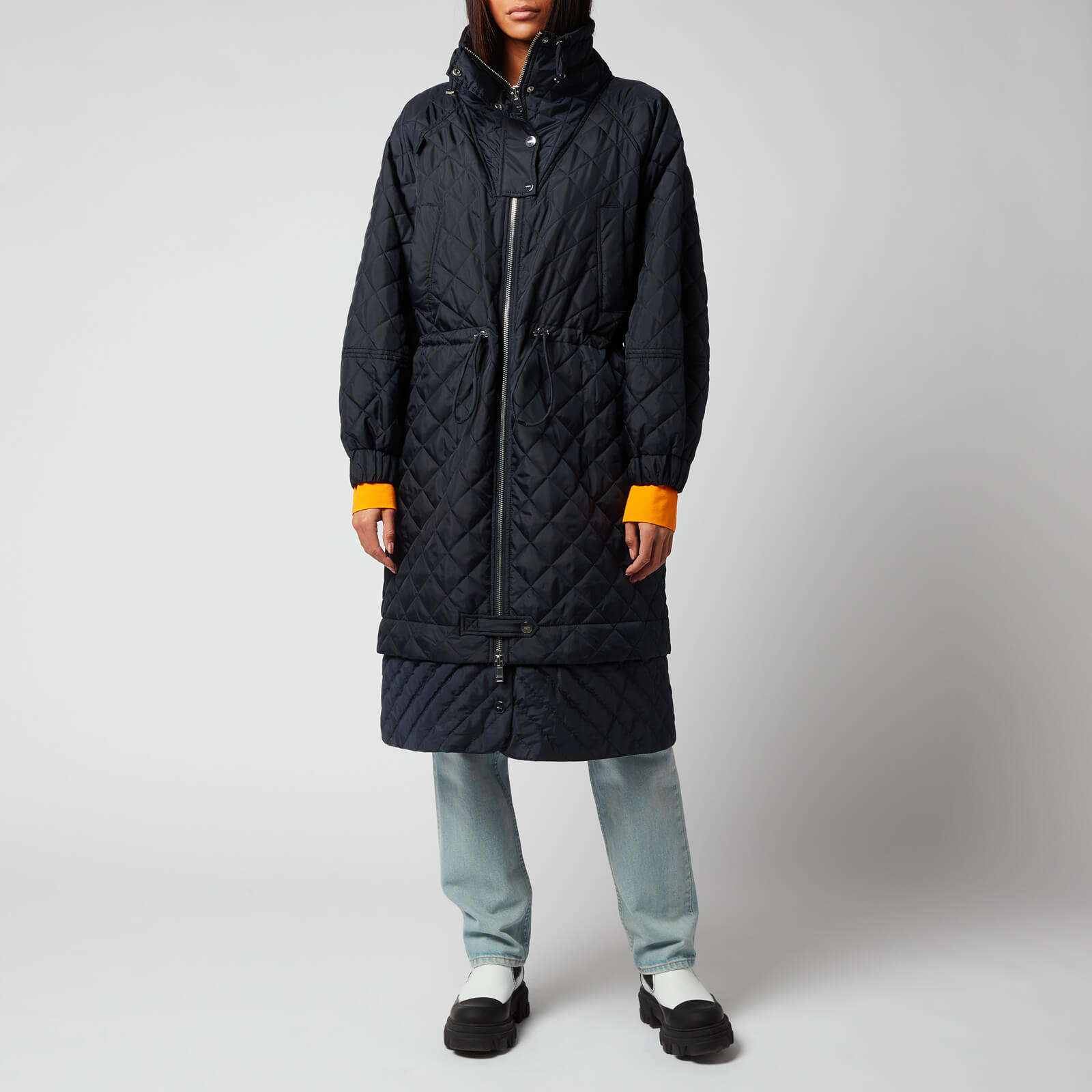 Ganni Women's Recycled Ripstop Quilt Coat - Sky Captain - XXS/XS