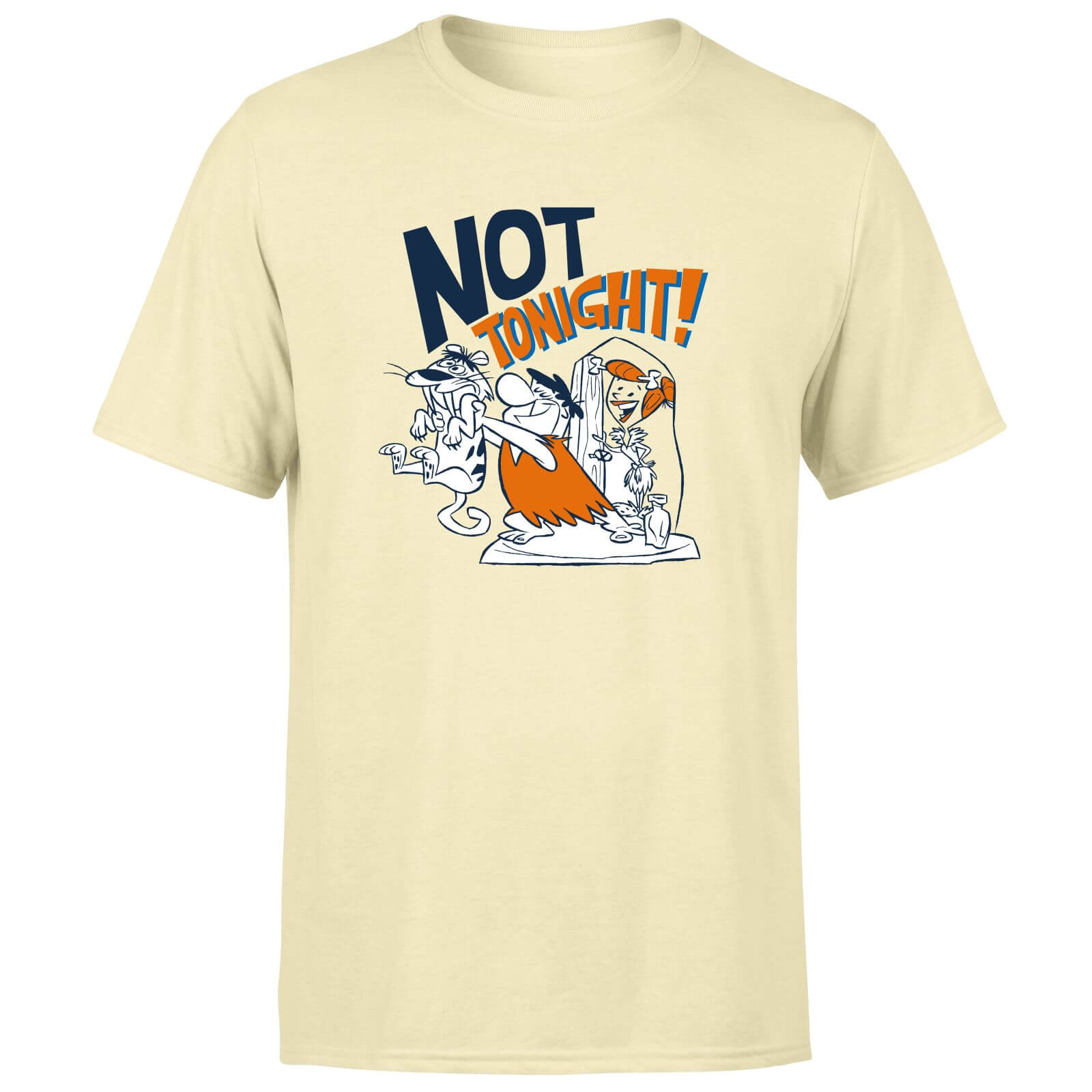 The Flintstones Not Tonight Unisex T-Shirt - Cream - XXL - Cream