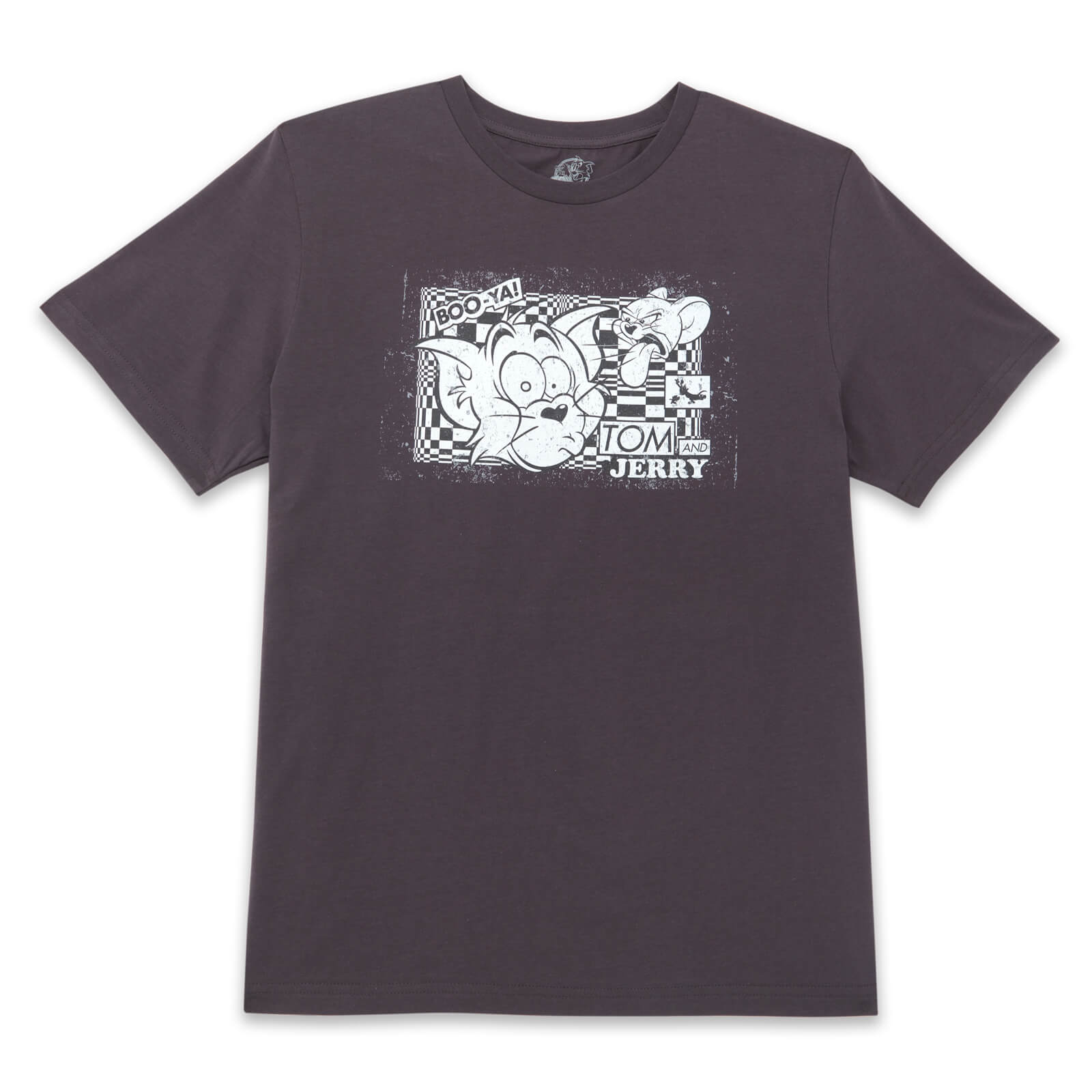 Tom & Jerry Boo-Ya! Unisex T-Shirt – Charcoal – S – Dunkelgrau
