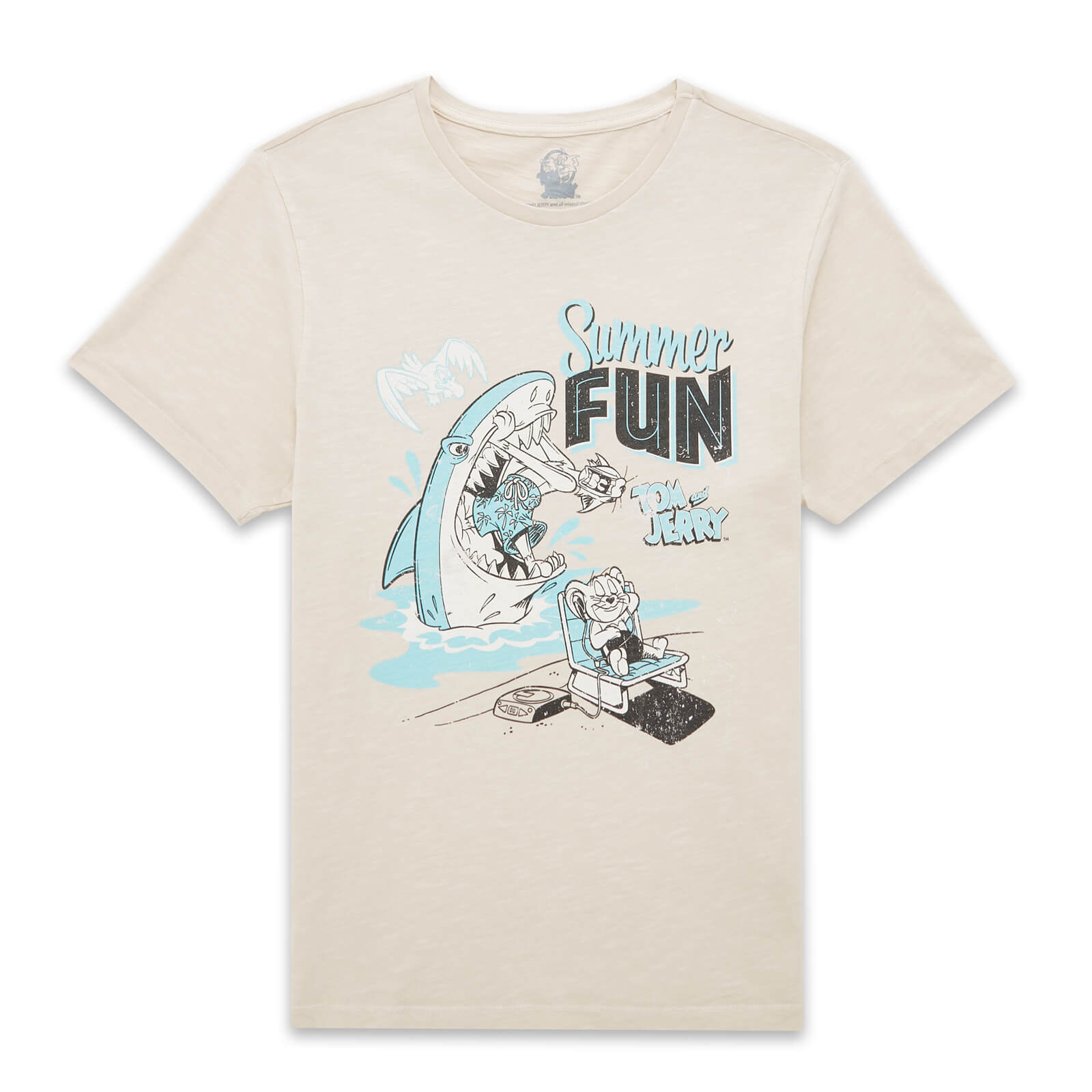 Tom & Jerry Summer Fun Unisex T-Shirt – Vintage Cream – M – Vintage Cream