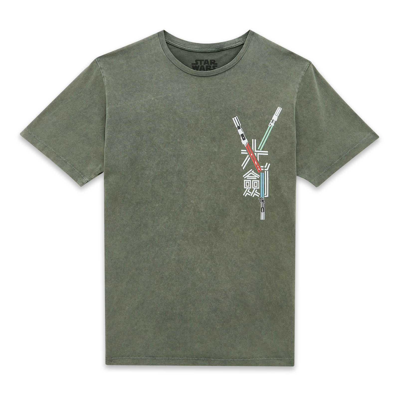 

Star Wars Lightsaber Unisex T-Shirt - Khaki Acid Wash - M - Khaki Acid Wash