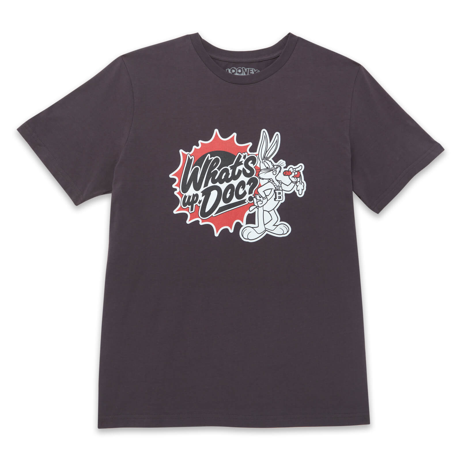 Looney Tunes What's Up Doc? Unisex T-Shirt - Charcoal - XXL - Charcoal