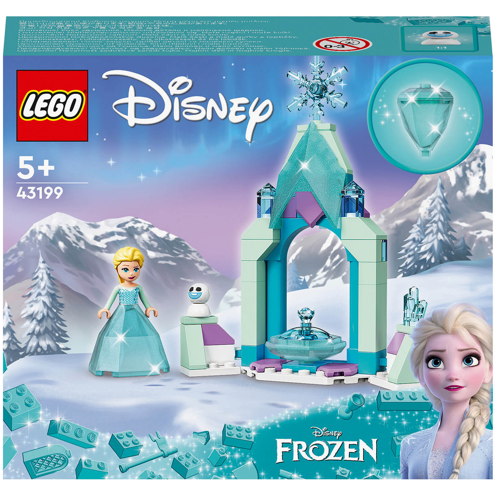 LEGO Disney Elsa�s Castle Courtyard Diamond Dress Set (43199)