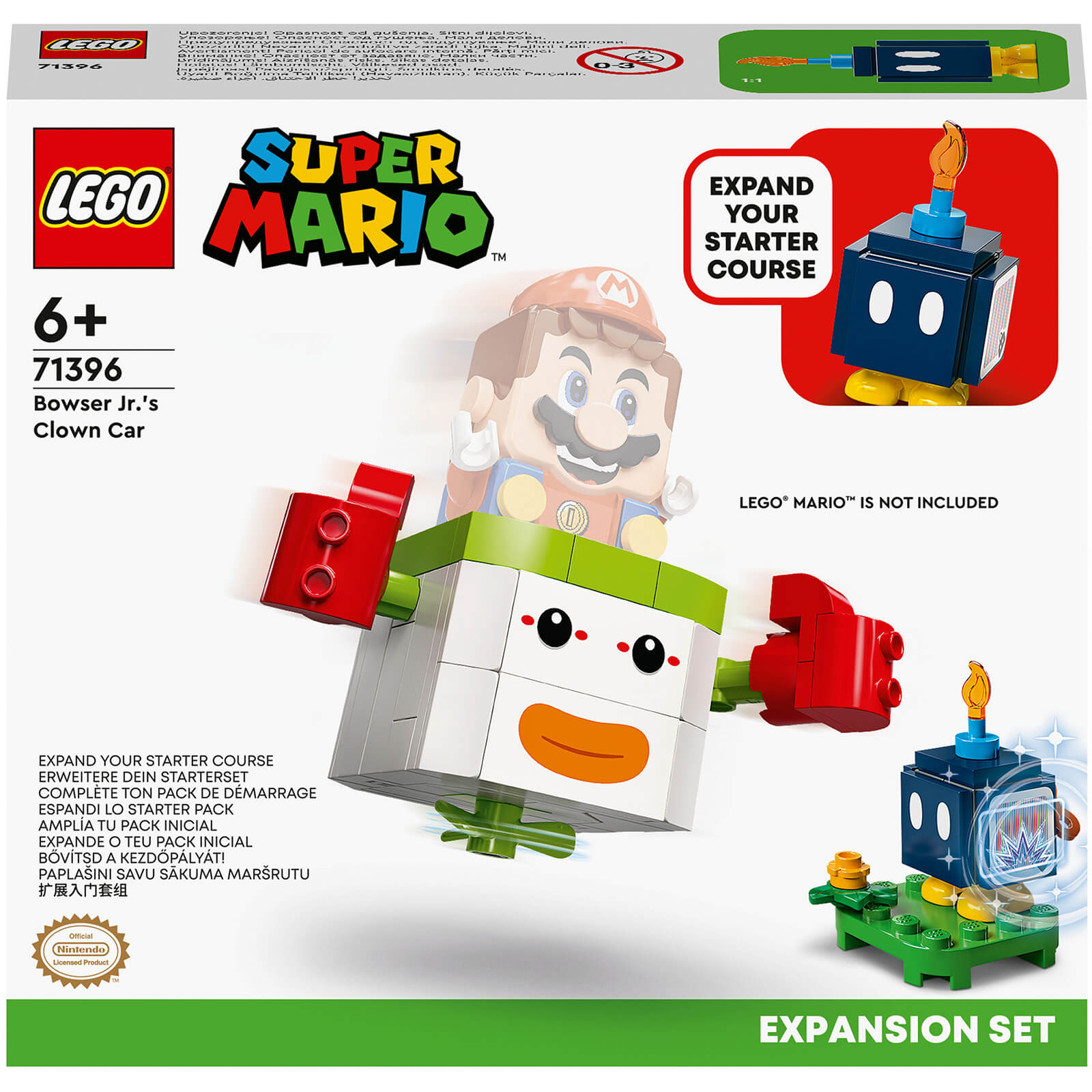 LEGO Super Mario Bowser Jr.s Clown Car Expansion Set (71396)