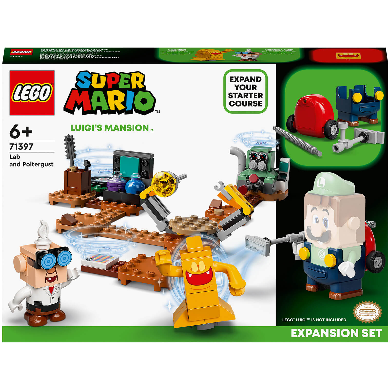 LEGO Super Mario Luigi’s Mansion Lab & Poltergust Set (71397)