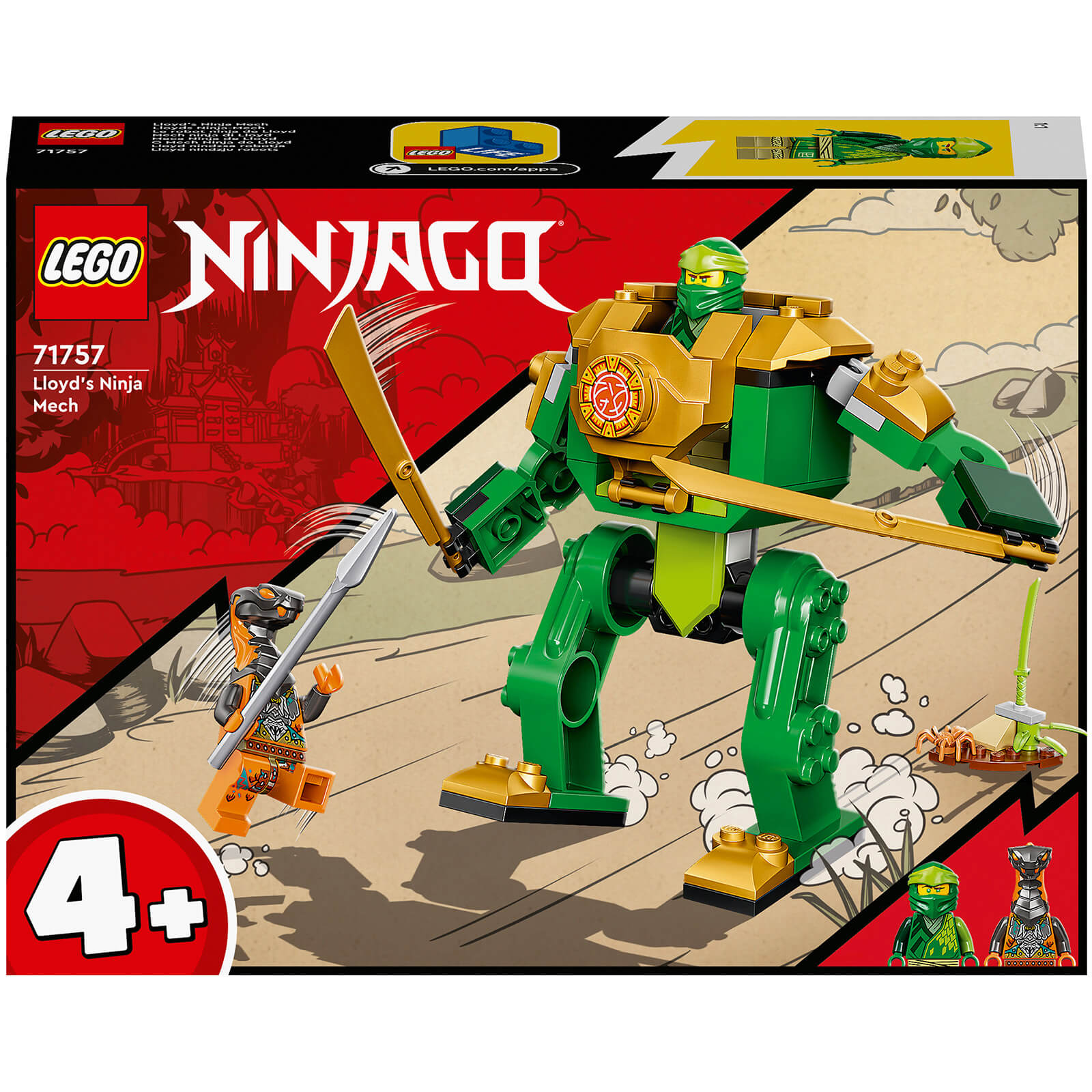 LEGO NINJAGO: Lloyds Ninja Mech Action Figure Set (71757)
