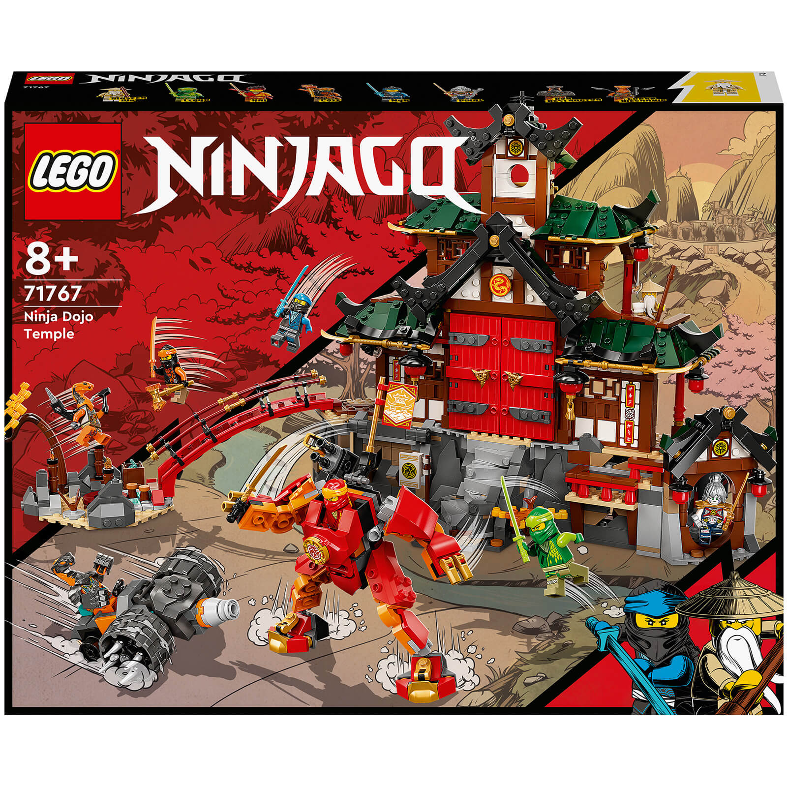 LEGO NINJAGO: Ninja Dojo Temple Master of Spinjitzu Set (71767)