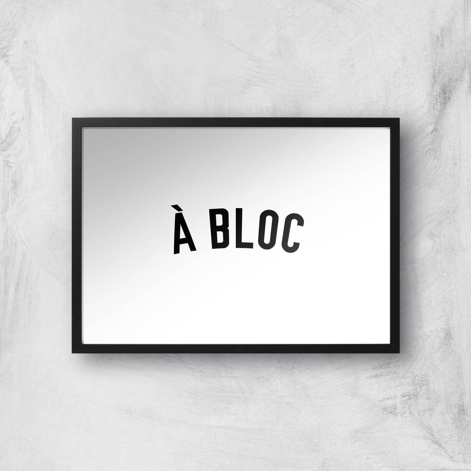 PBK A Bloc Giclee Art Print - A3 - Black Frame