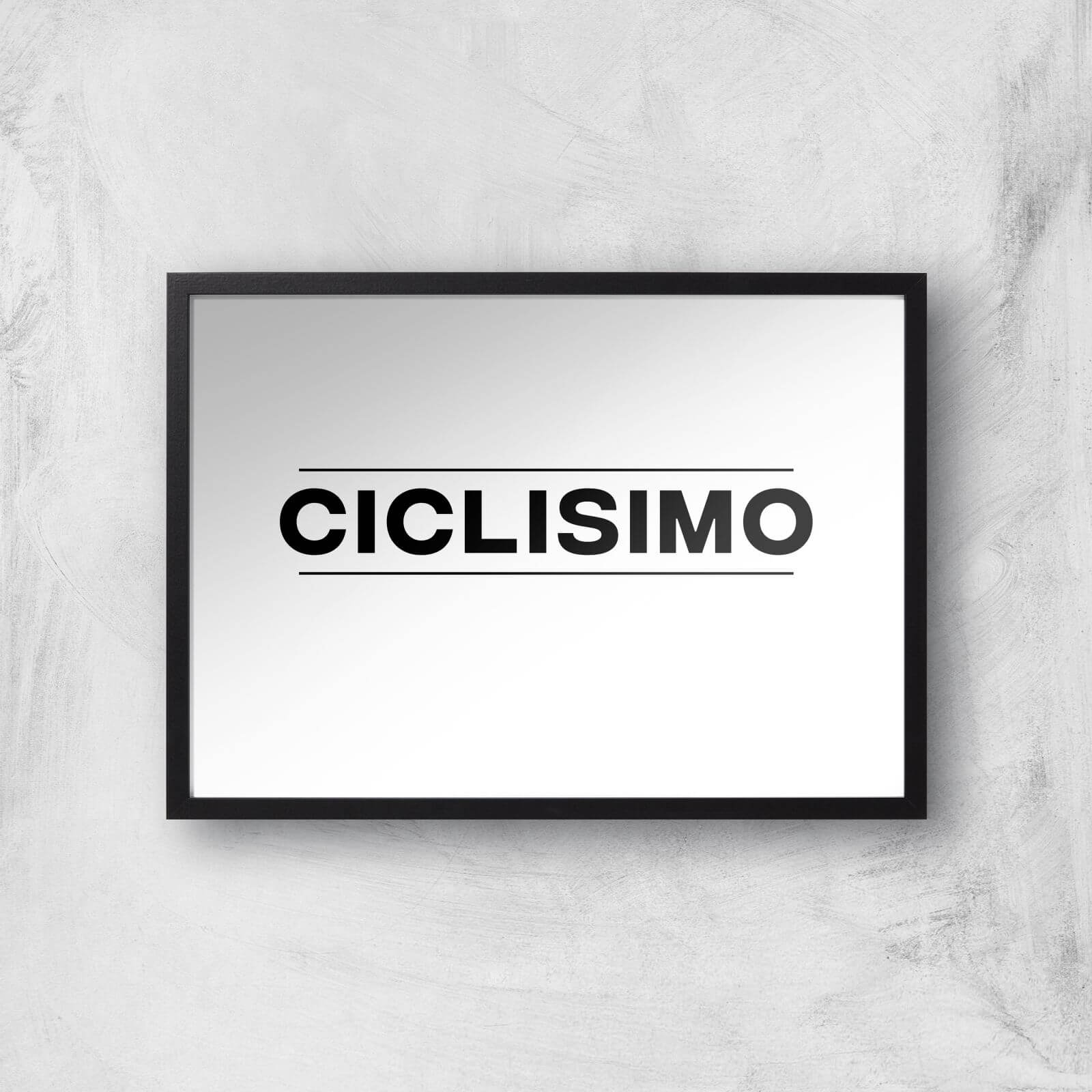 PBK Ciclisimo Giclee Art Print - A3 - Black Frame