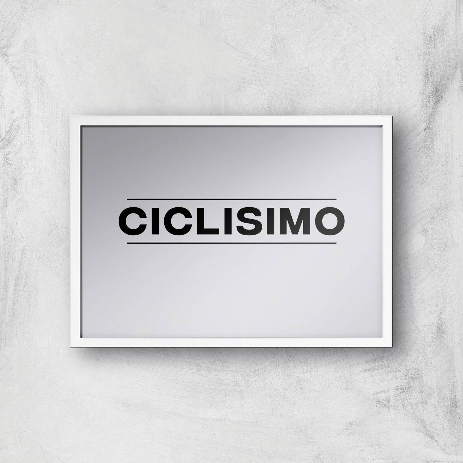 PBK Ciclisimo Giclee Art Print - A2 - White Frame