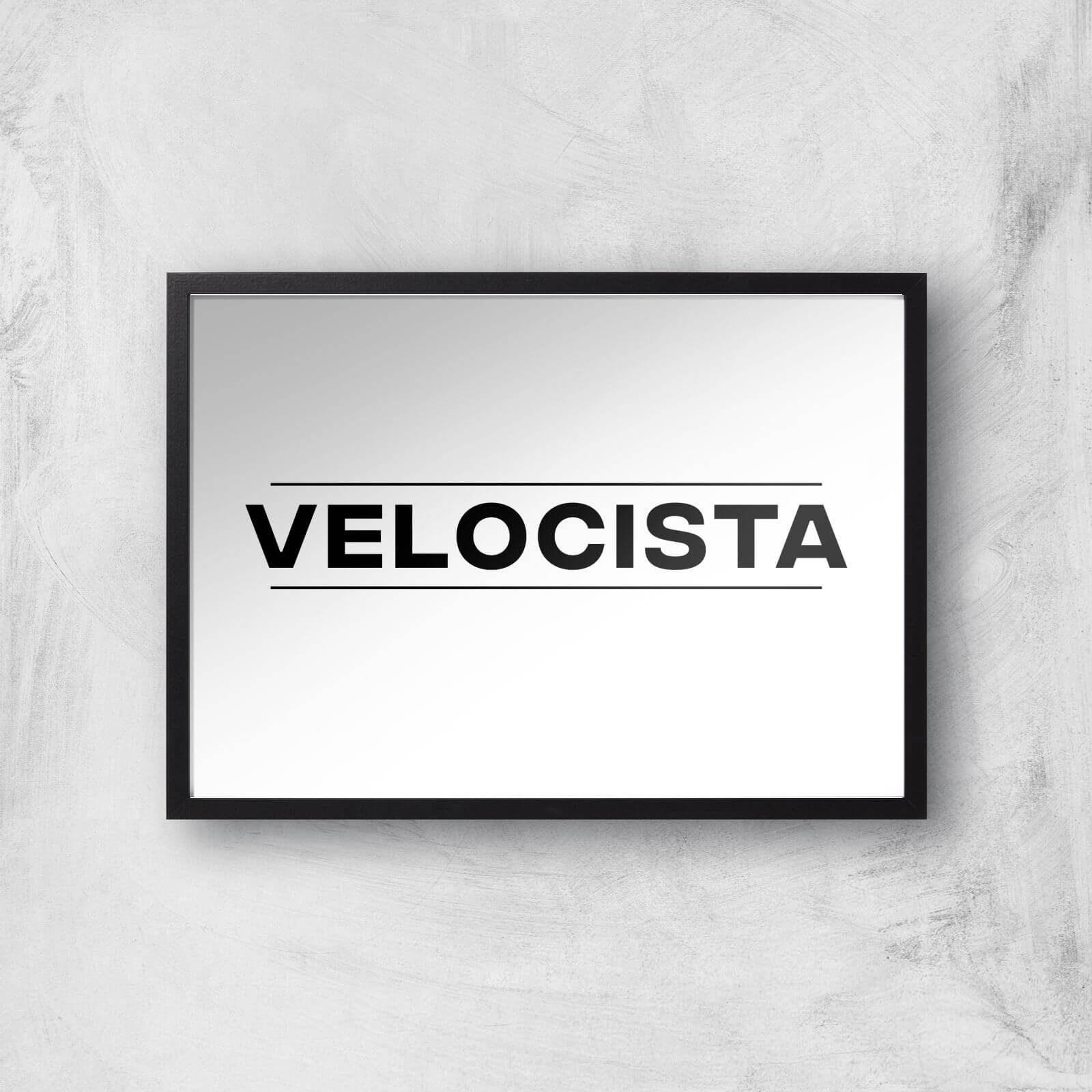 PBK Velocista Giclee Art Print - A4 - Black Frame