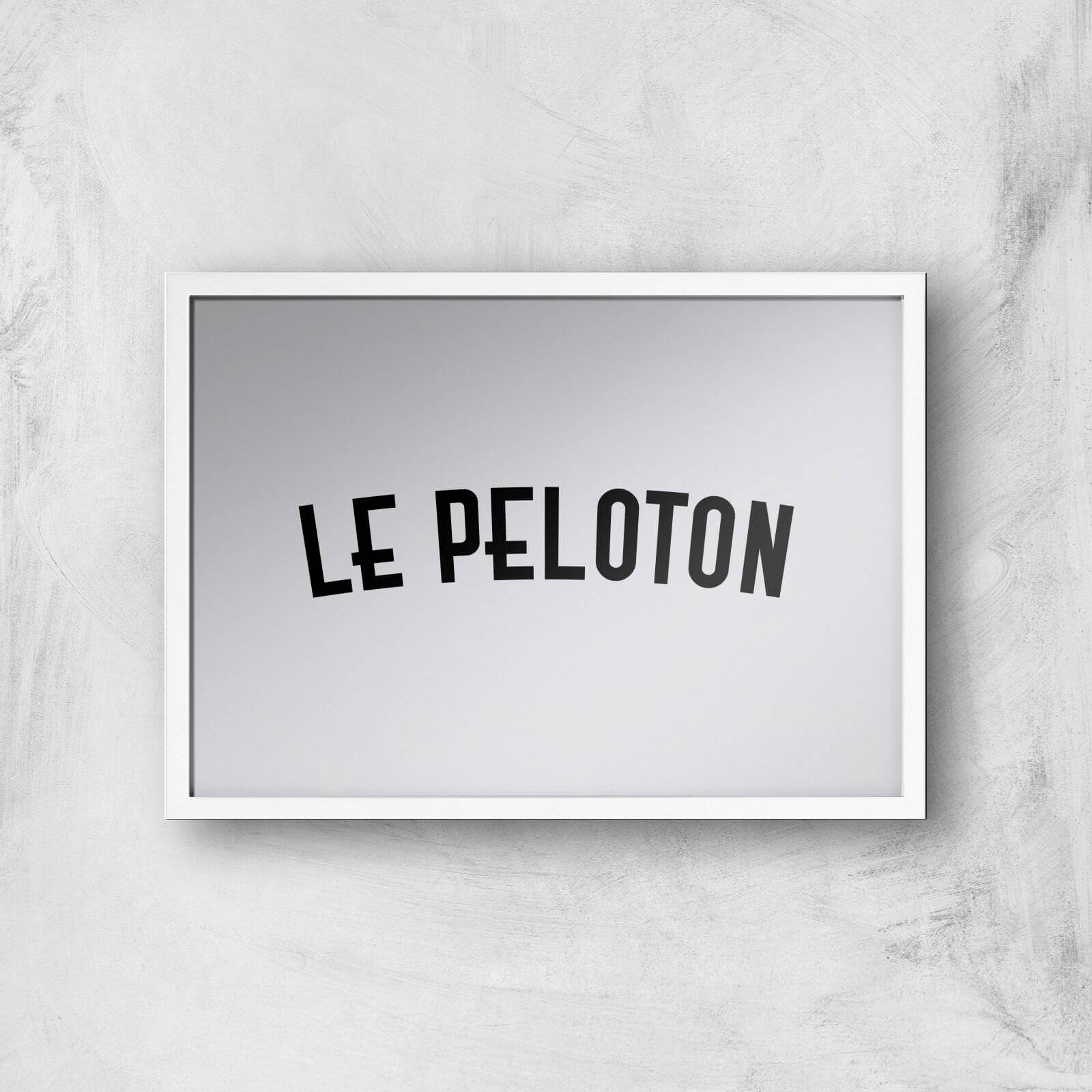PBK Le Peloton Giclee Art Print - A4 - White Frame