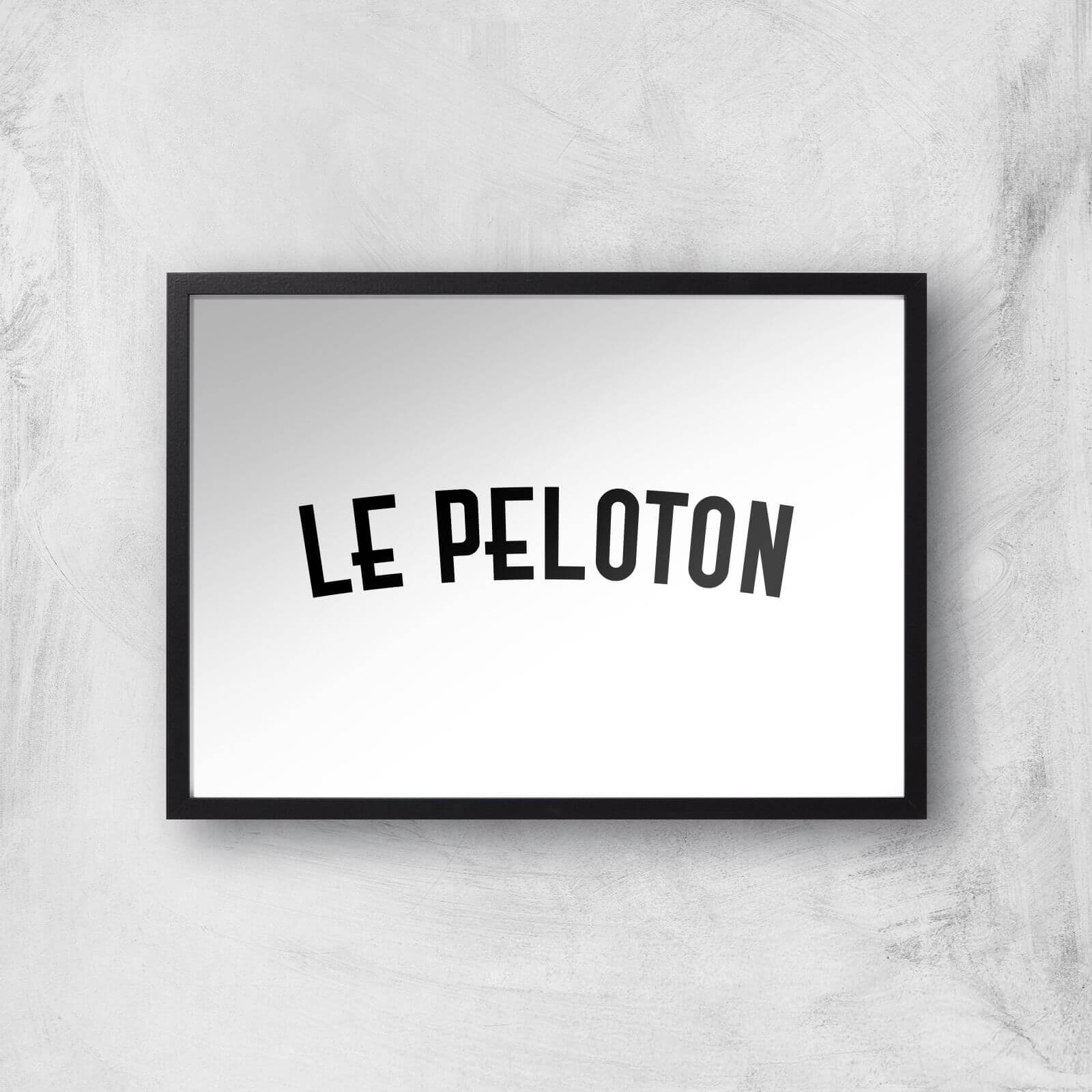 PBK Le Peloton Giclee Art Print - A4 - Black Frame