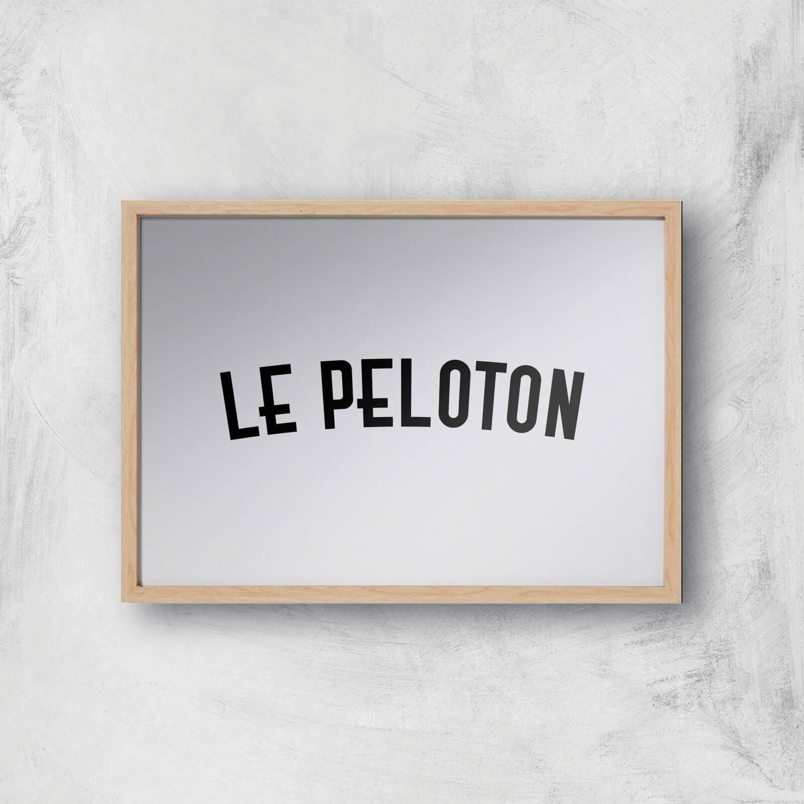 PBK Le Peloton Giclee Art Print - A2 - Wooden Frame