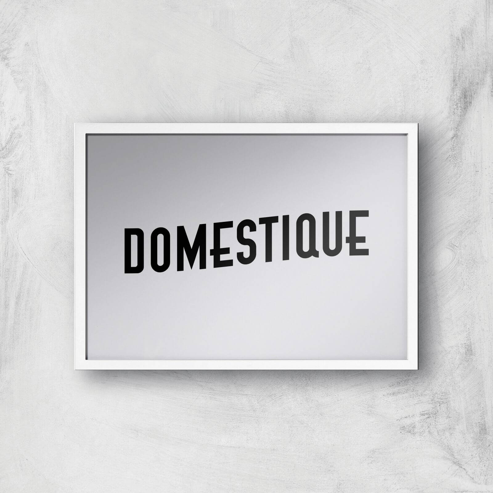 PBK Domestique Giclee Art Print - A4 - White Frame