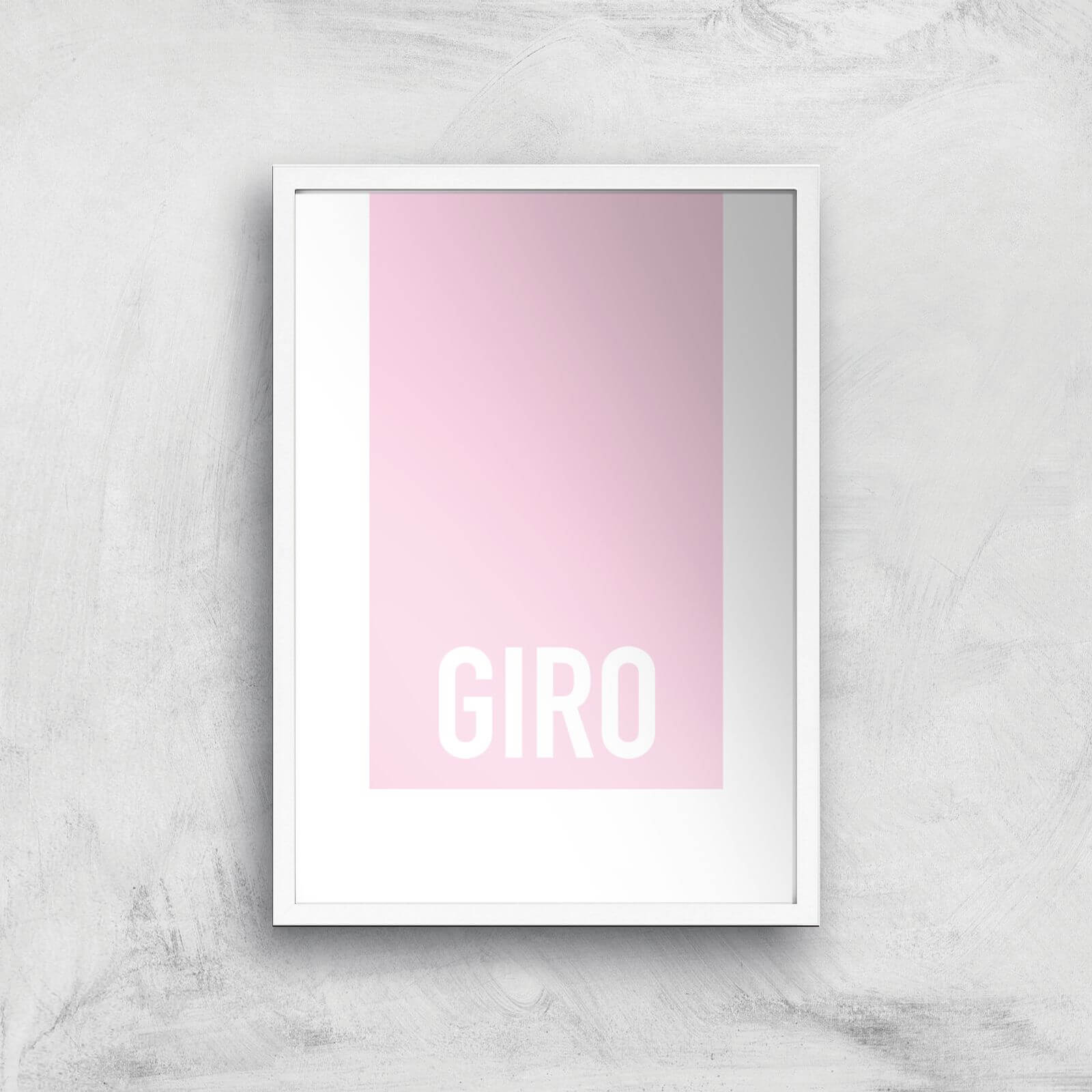PBK Giro Giclee Art Print - A4 - White Frame