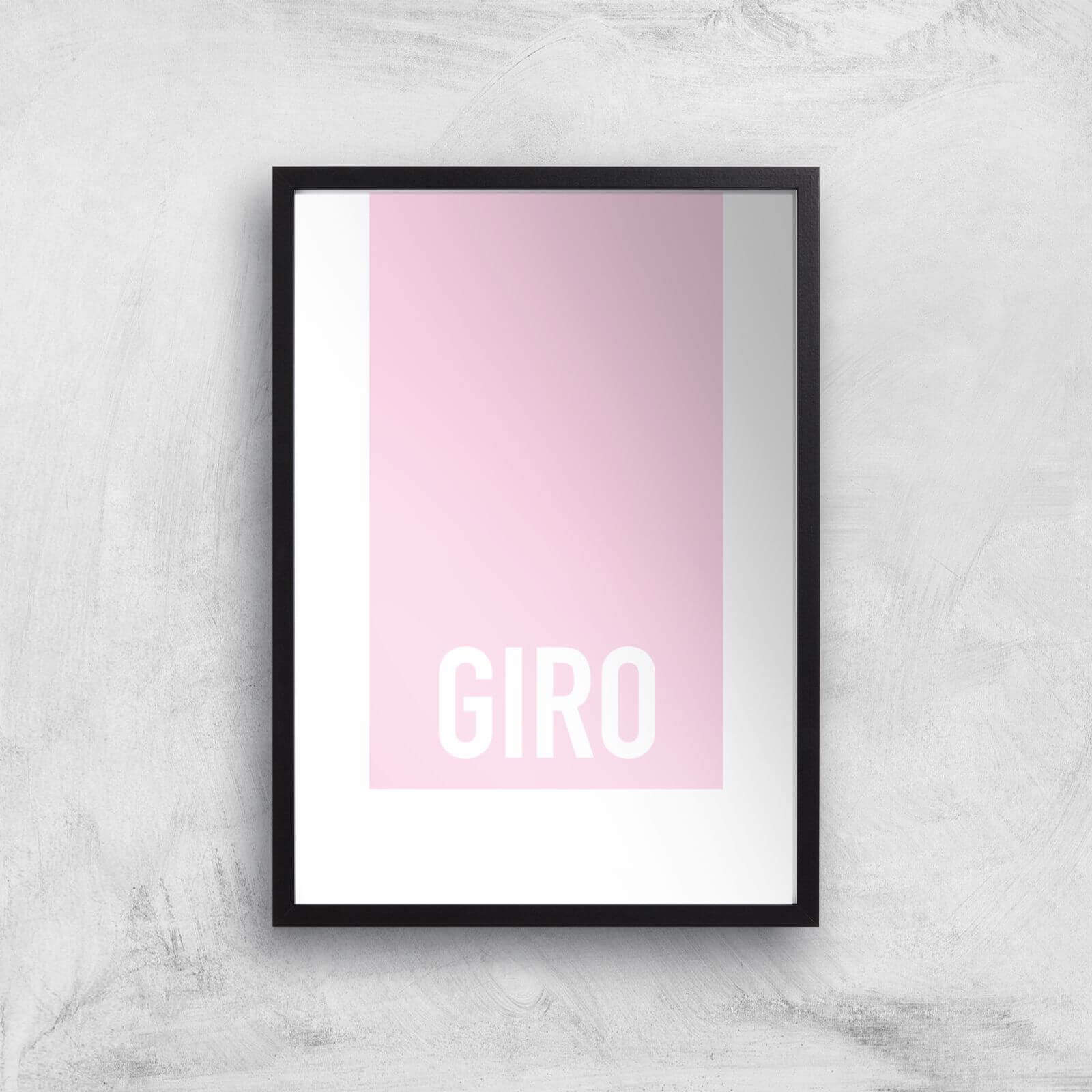 PBK Giro Giclee Art Print - A3 - Black Frame