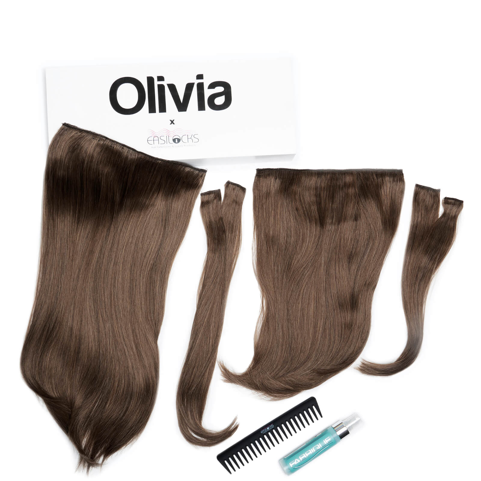 Olivia X Easilocks Straight Collection (Various Options) - Brown Cocoa